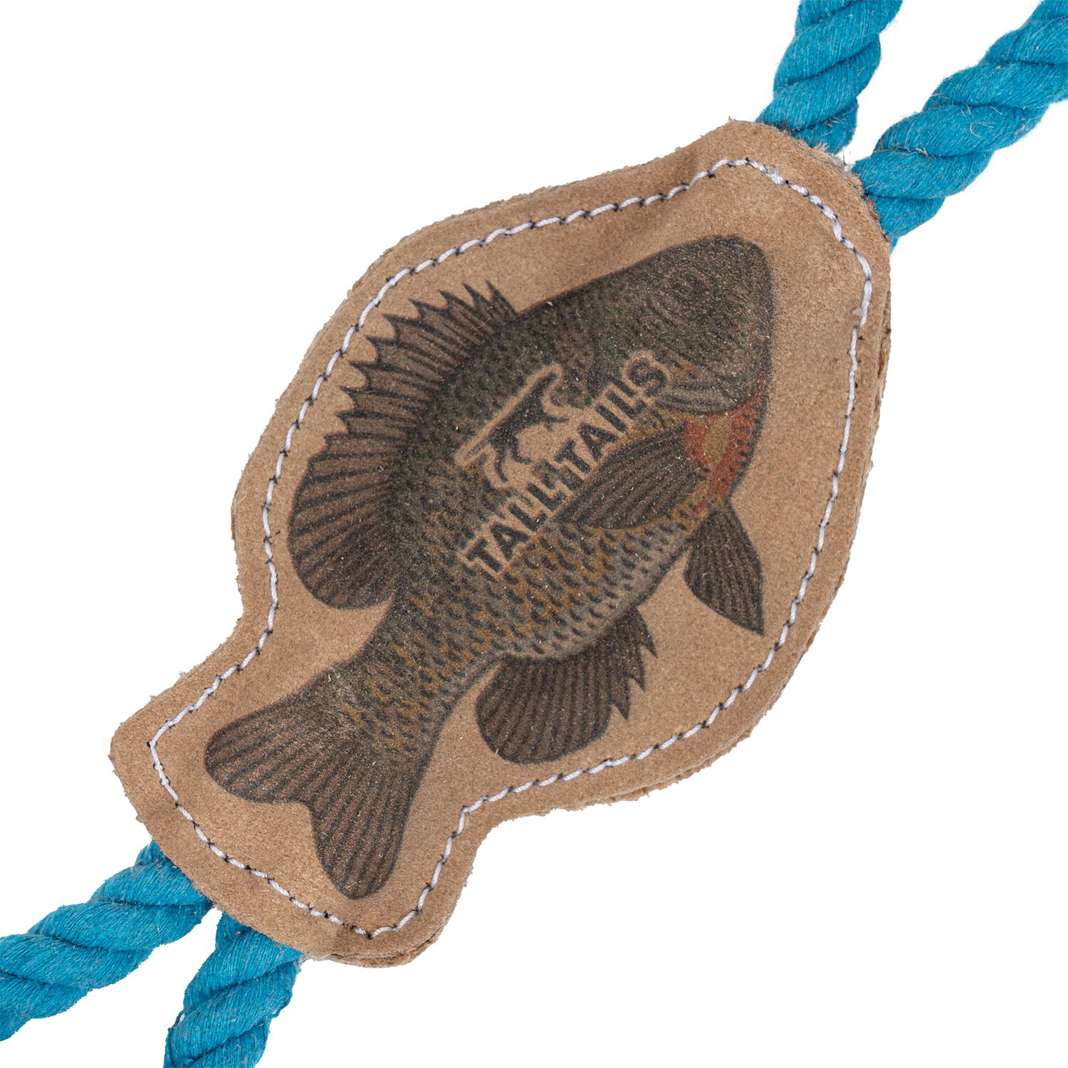 Tall Tails Natural Leather Fish Tug Dog Toy, 12-Inch