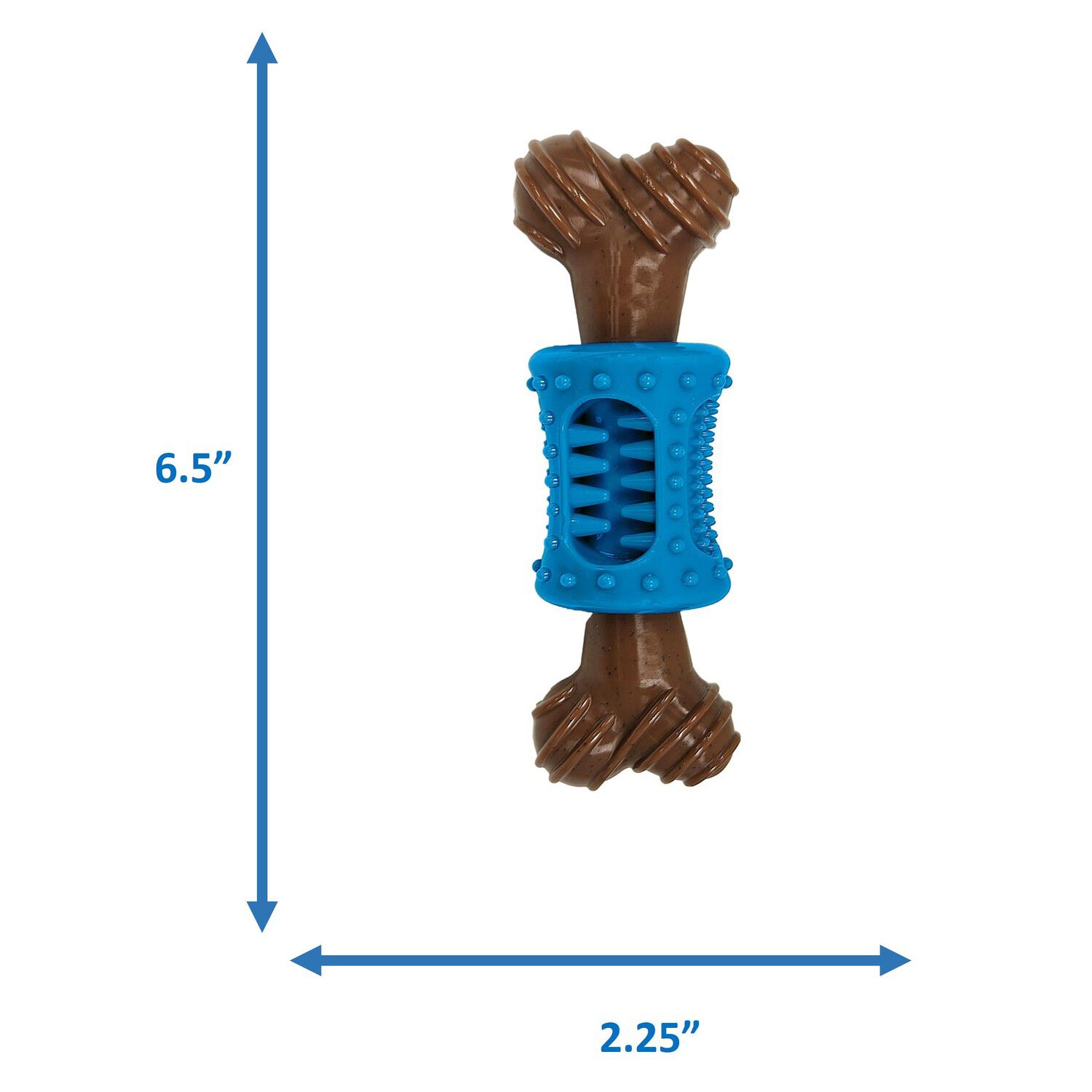 Spot Bambone + Dental Dog Chew Toy, Bacon, 6.5"