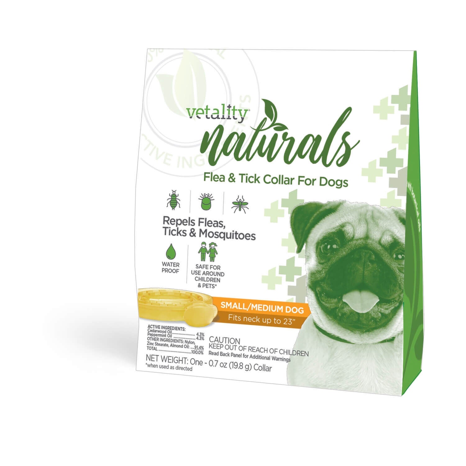 Vetality Naturals Flea & Tick Collar For Small-Medium Dogs-4 Months Of Protection