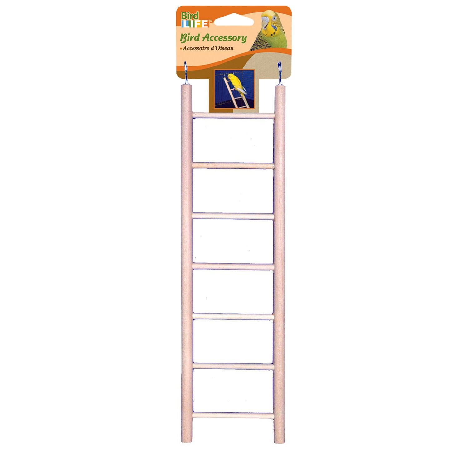 Penn-Plax 7 Step Wooden Ladder For Birds