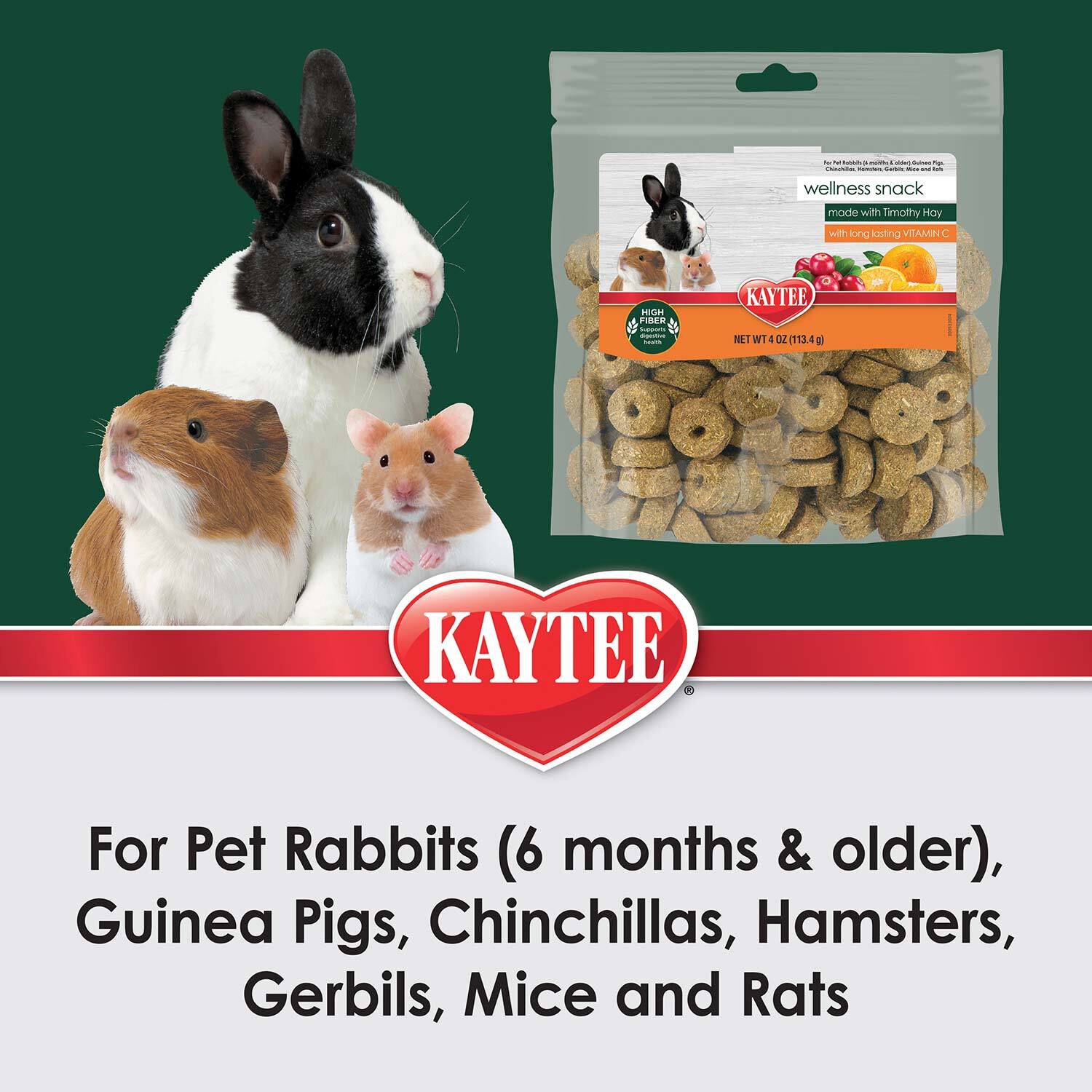 Kaytee Baked Wellness Snacks With Vitamin C Small Animal Treat