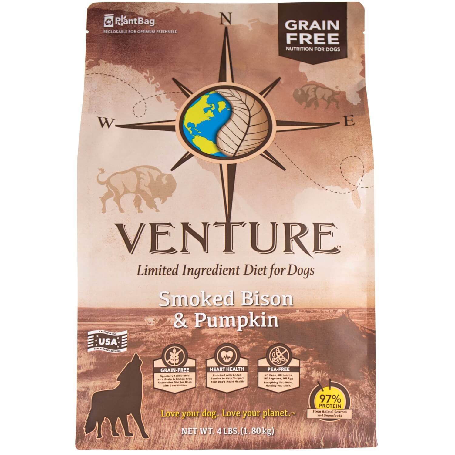 Earthborn Holistic Venture Limited Ingredient Diet Smoked Bison