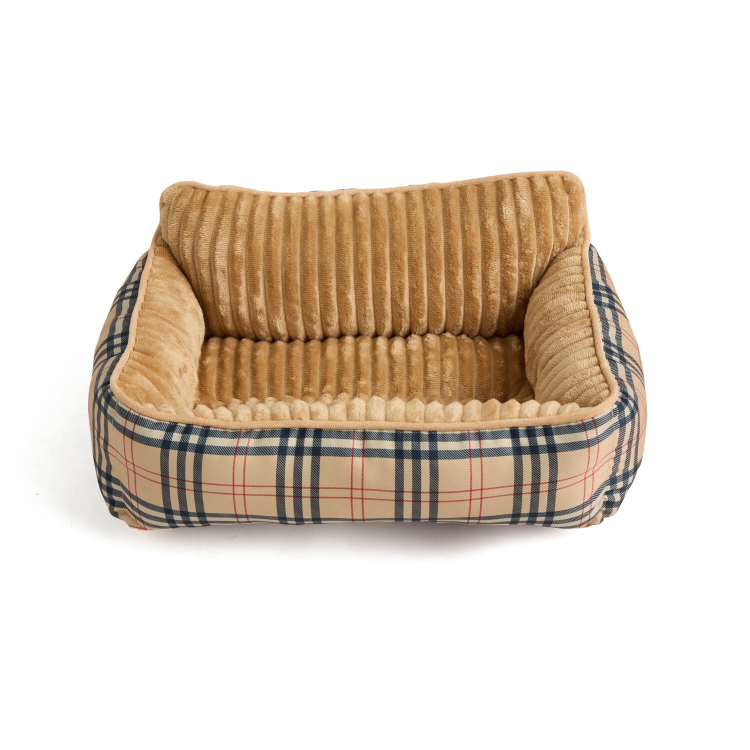 Aristopet Luxury Plaid Small Cuddler Dog Bed
