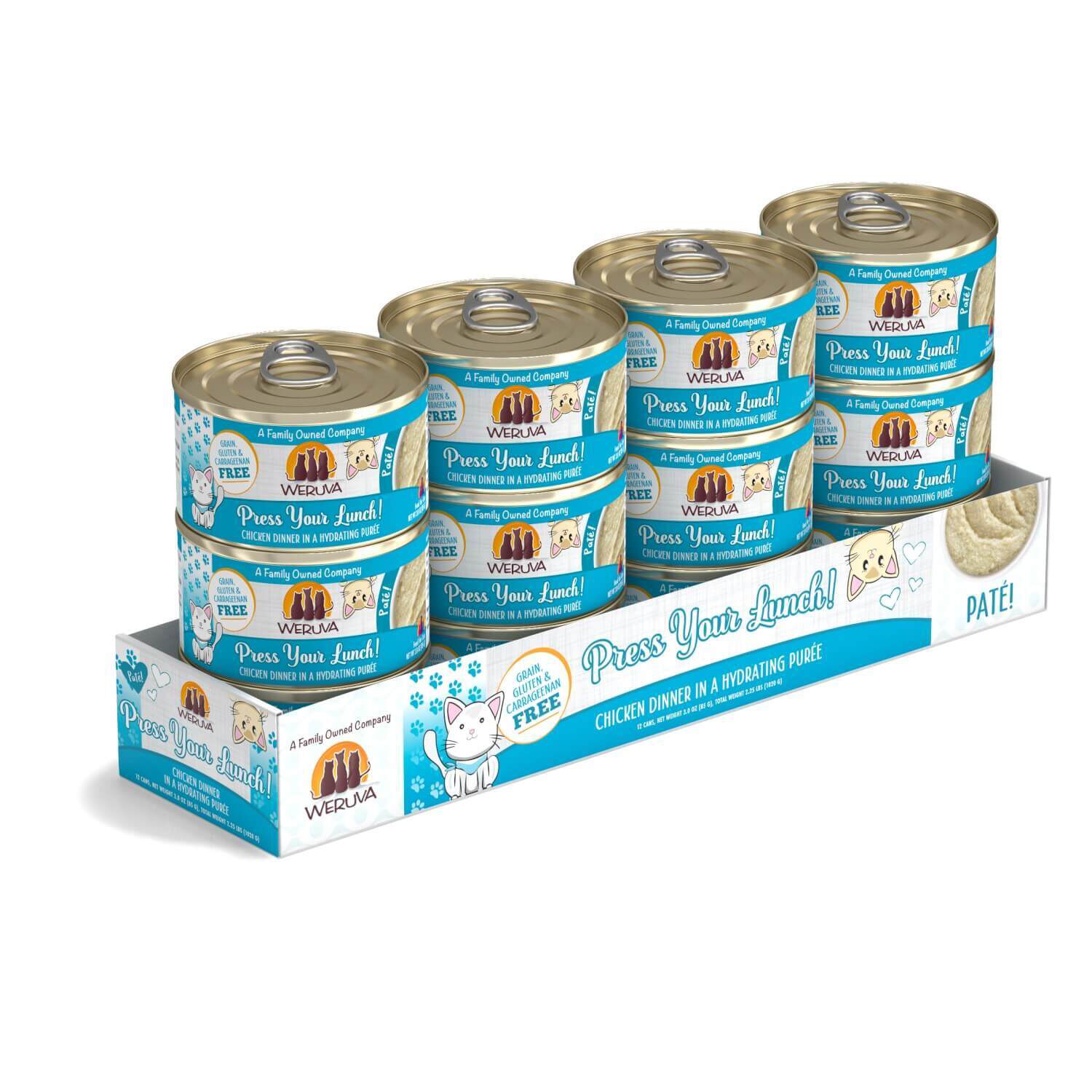 Weruva Classic Cat Pat&eacute; Press Your Lunch! With Chicken Wet Cat Food