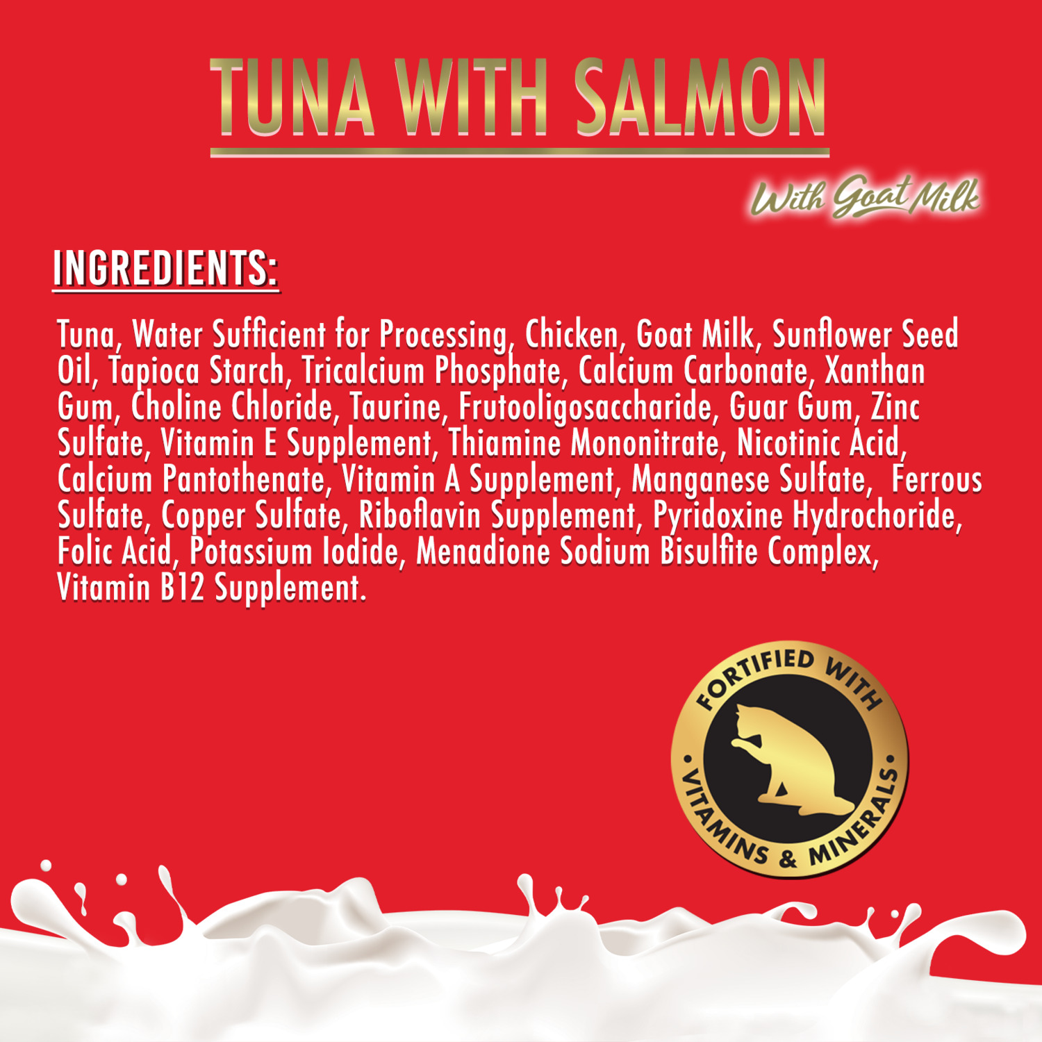 Fussie Cat Premium Tuna With Salmon In Goat Milk Wet Cat Food, 2.47Oz
