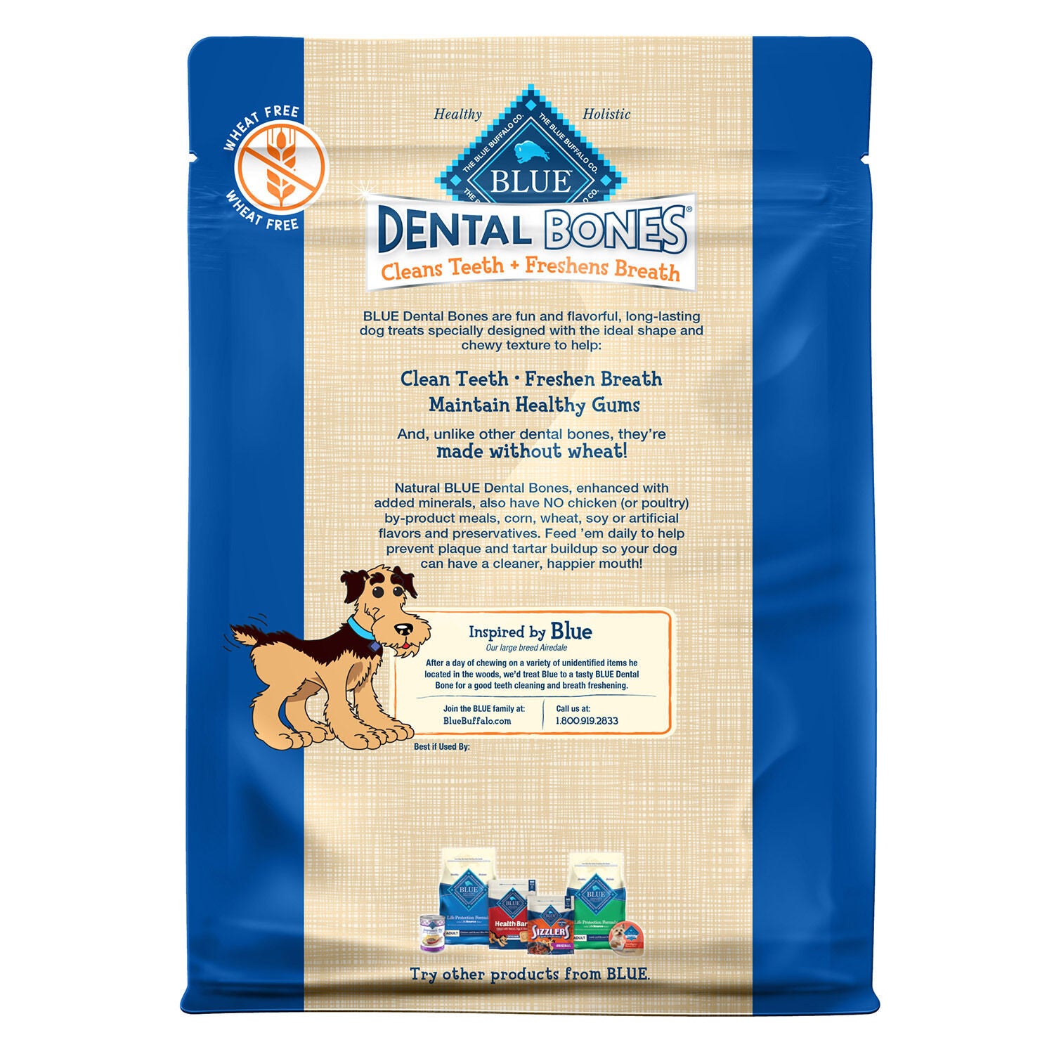 Blue Bones Natural Dental Chew Small 12oz Pet Supermarket