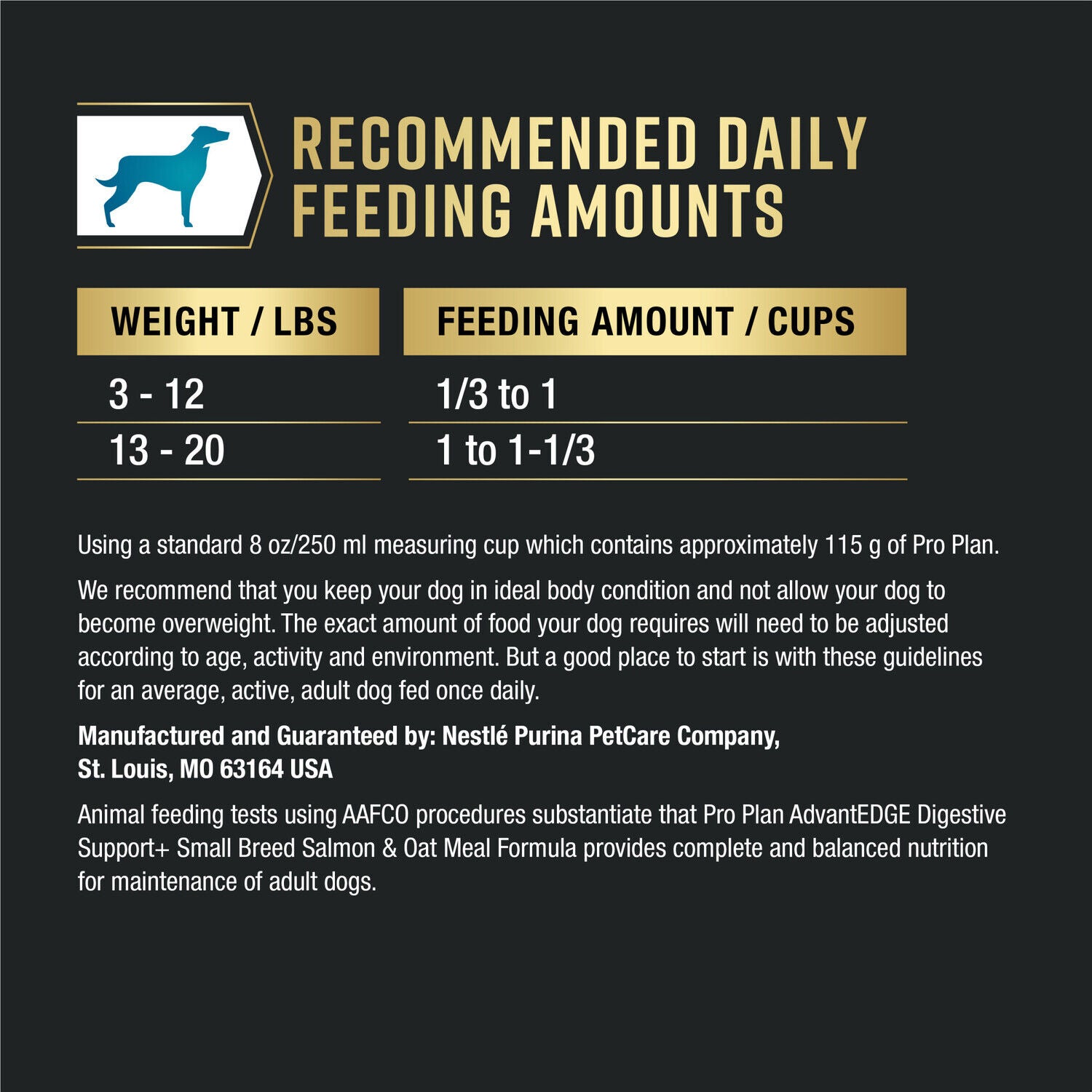 Purina Pro Plan Advantedge Digestive Support Plus Small Breed Salmon And Oat Meal Formula Adult Dry Dog Food - 3.5-Lb. Bag