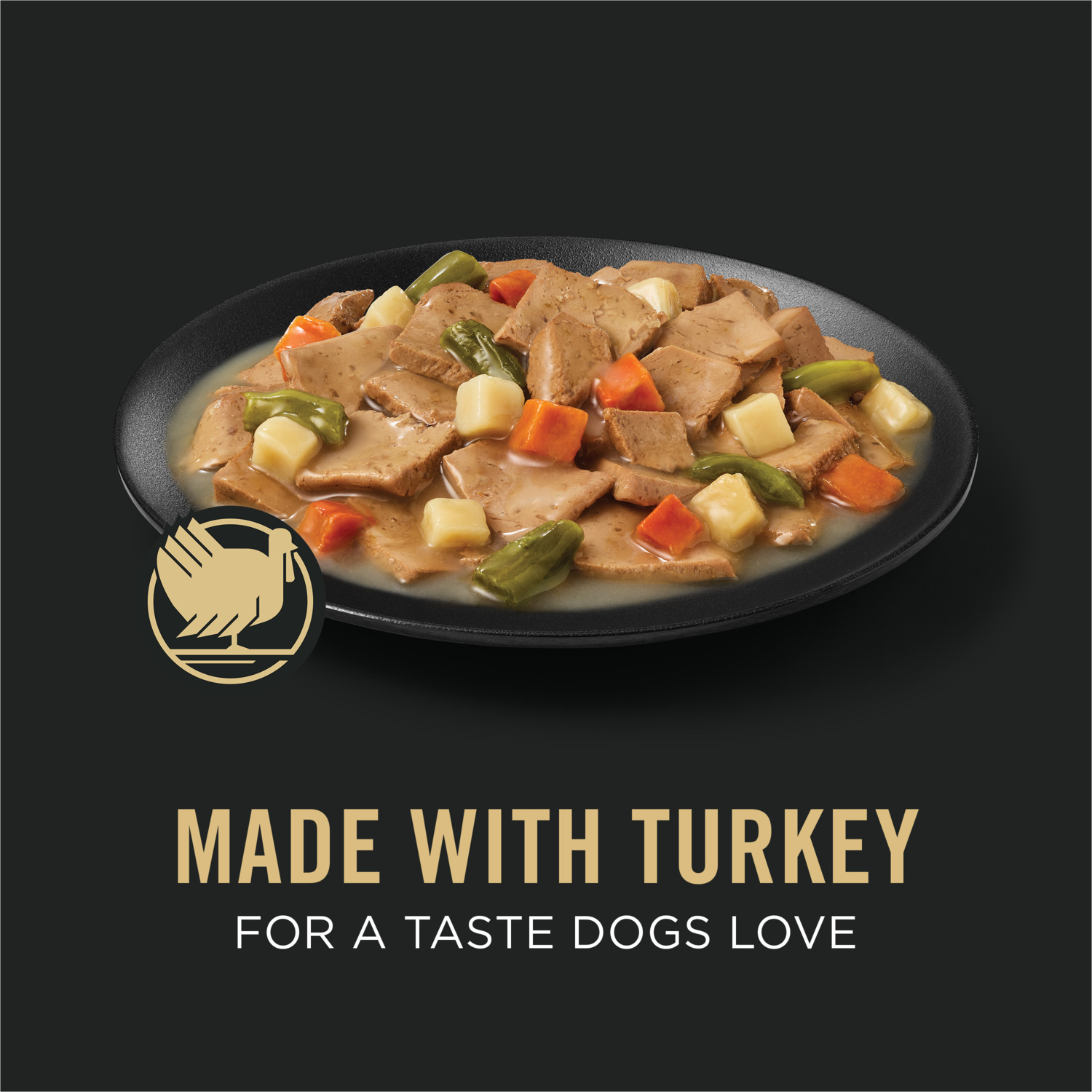 Purina Pro Plan Complete Essentials Turkey And Vegetables Entree In Wet Dog Food Gravy - 13 Oz