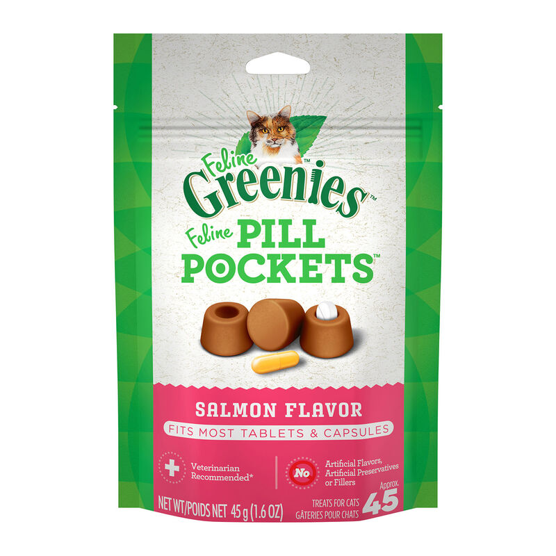 Pill Pockets Salmon Flavor Cat Treat image number 1