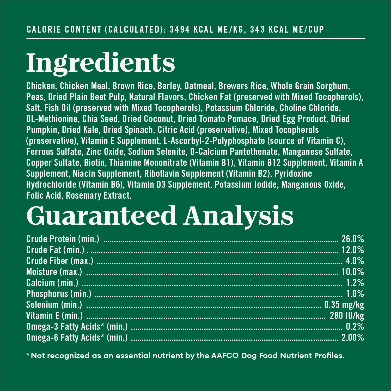 Nutro Wholesome Essentials Senior Chicken, Whole Brown Rice & Sweet Potato Recipe Dog Food, 30-Lb