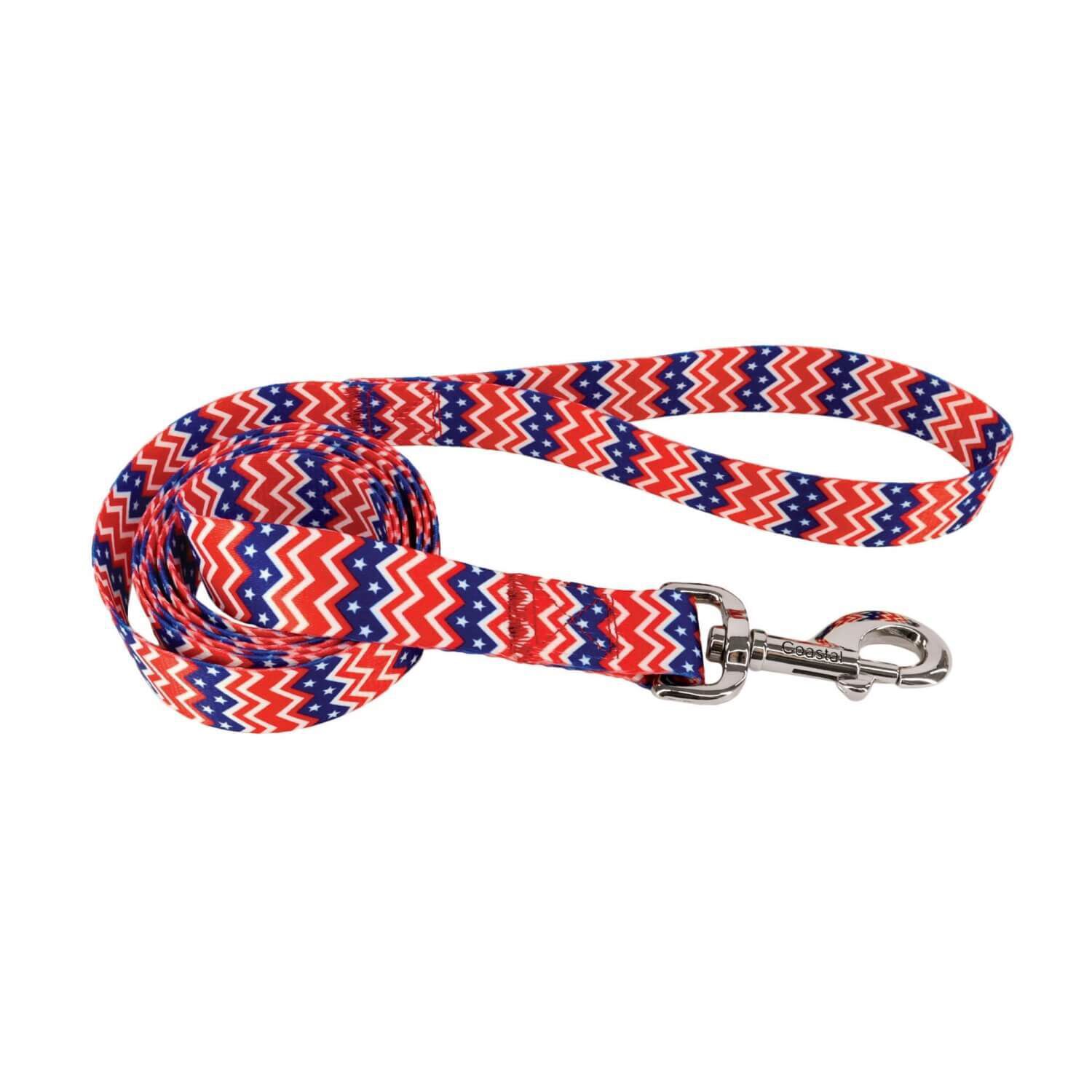 Coastal Pet Products Styles 6 Foot Dog Leash - Chevrons & Stars, 1"X6'