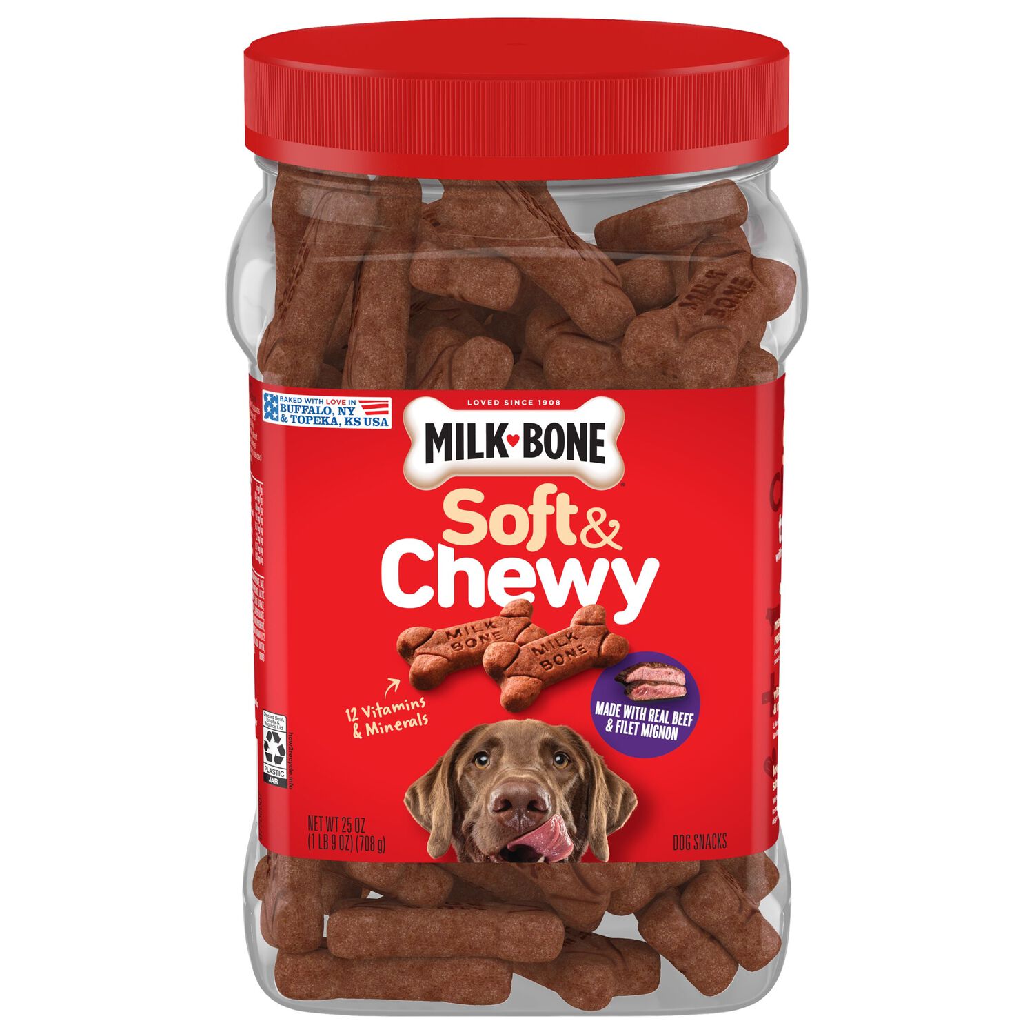 Milk-Bone Soft & Chewy&nbsp;Real Beef & Filet Mignon Dog Treats