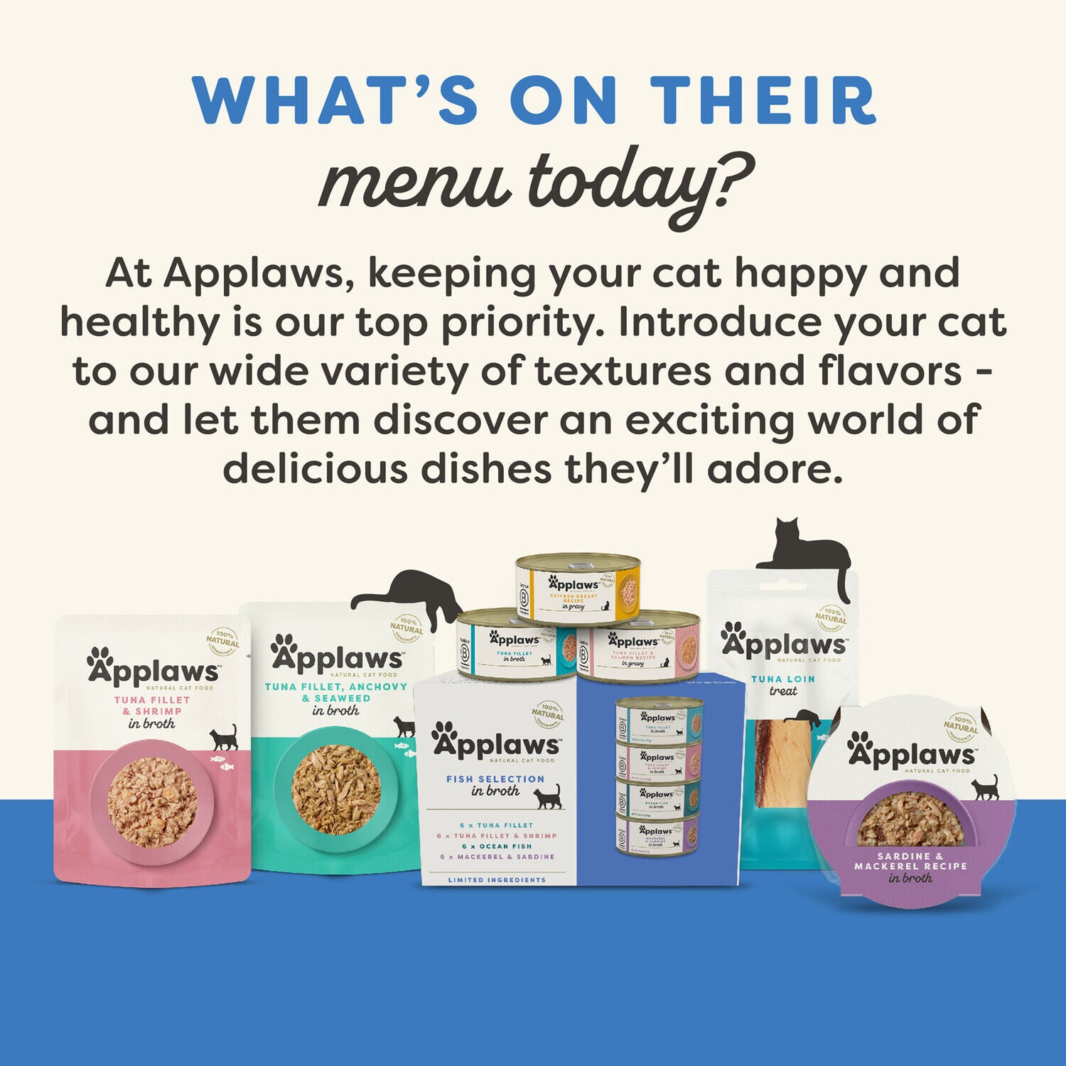 Applaws&trade; Natural Wet Cat Food, Tuna Flakes With Shrimp In Gravy, 2.47 Oz