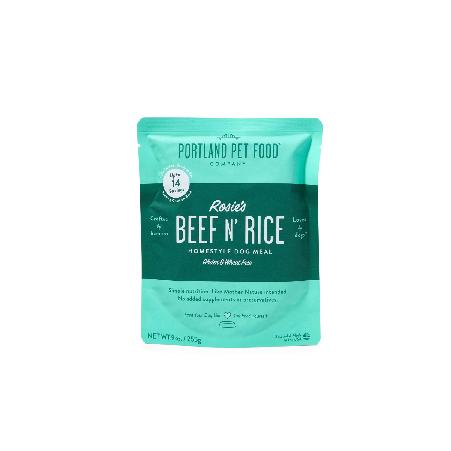 Portland Pet Food Company Rosie's Beef N' Rice Homestyle Gently Cooked Wet Dog Food