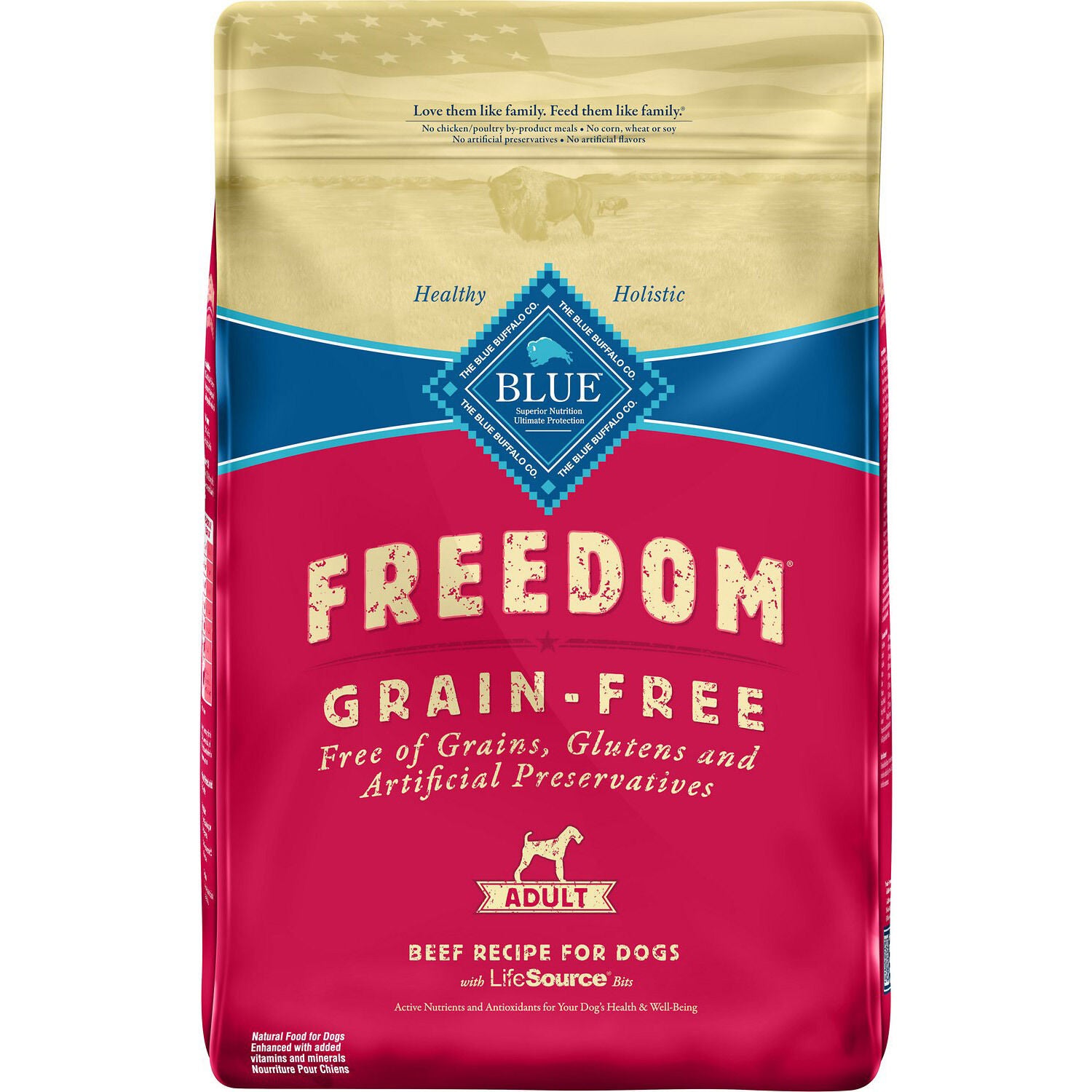 Freedom Grain Free Adult Beef Recipe Dog Food 24lb Pet Supermarket