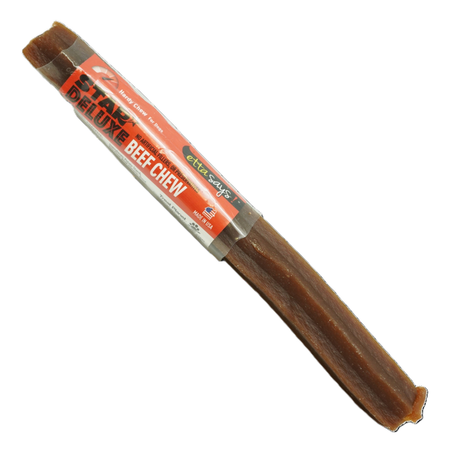 Etta Says! Star Deluxe Rawhide-Free Natural Dog Chew Treat, Beef Flavor, 7-Inch