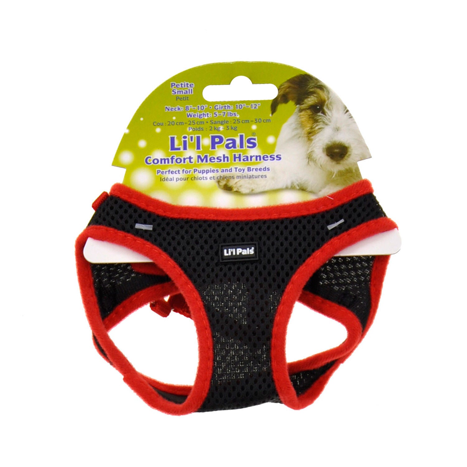 Coastal Pet Products Li'l Pals Comfort Mesh Dog Harness - Black