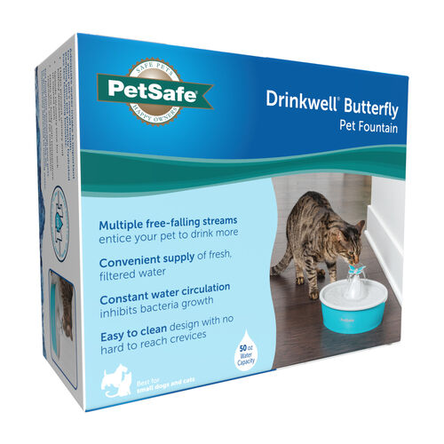 Pet Safe Butterfly Fountain For Cats & Dogs