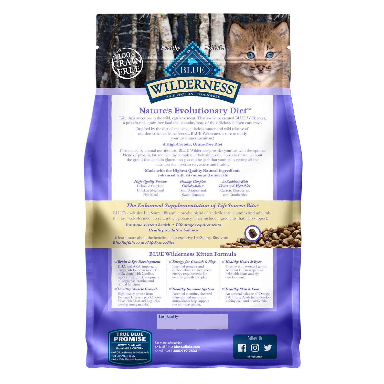 Blue Buffalo Wilderness Chicken Recipe Kitten Cat Food