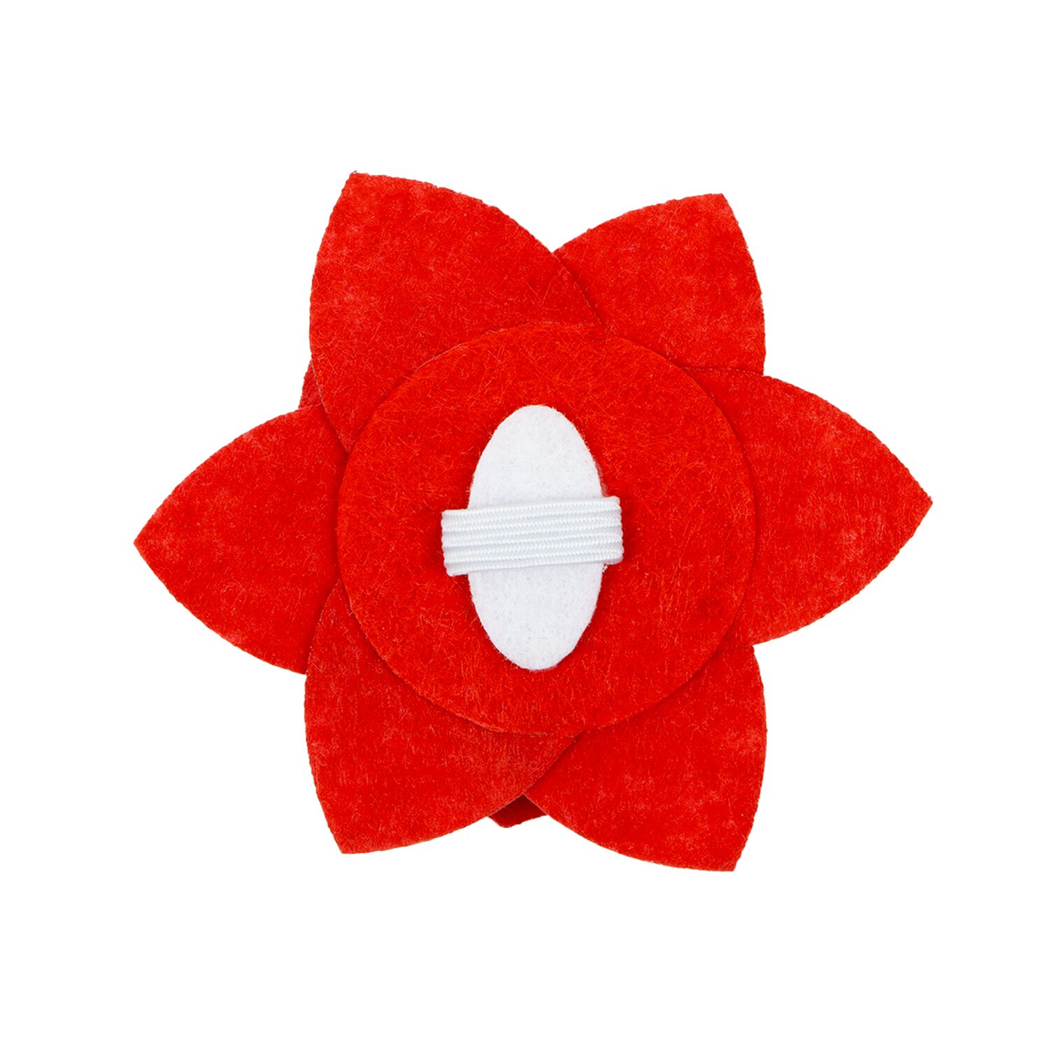 Aristopet Red Poinsettia Flower Holiday Cat & Dog Slider Collar Accessory, Medium/Large