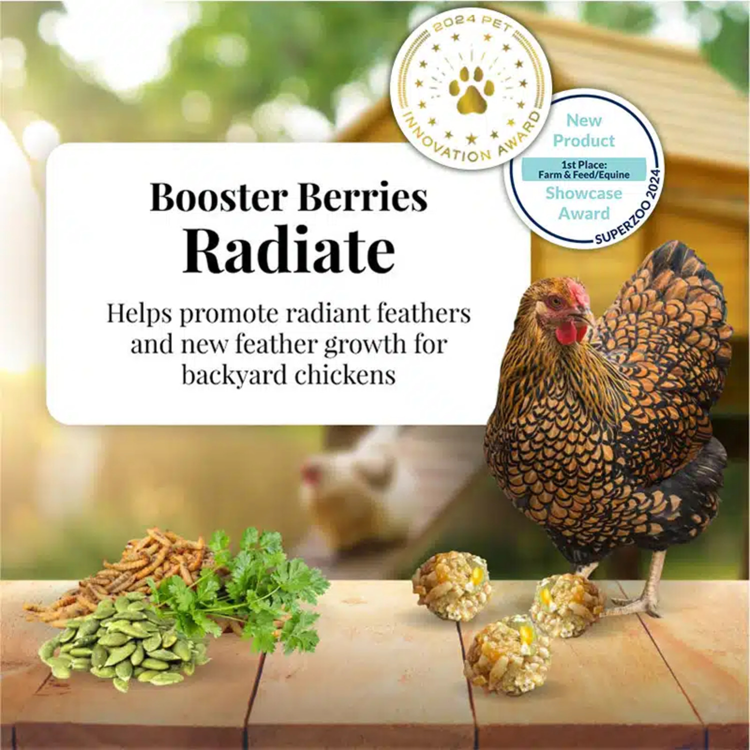 Lafeber Booster Berries Radiate Chicken Food Supplement, 10 Oz