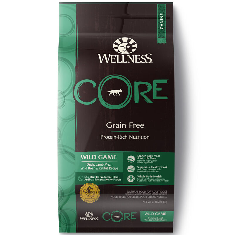 Core Wild Game Duck, Lamb Meal, Wild Boar & Rabbit Recipe Dog Food image number 3
