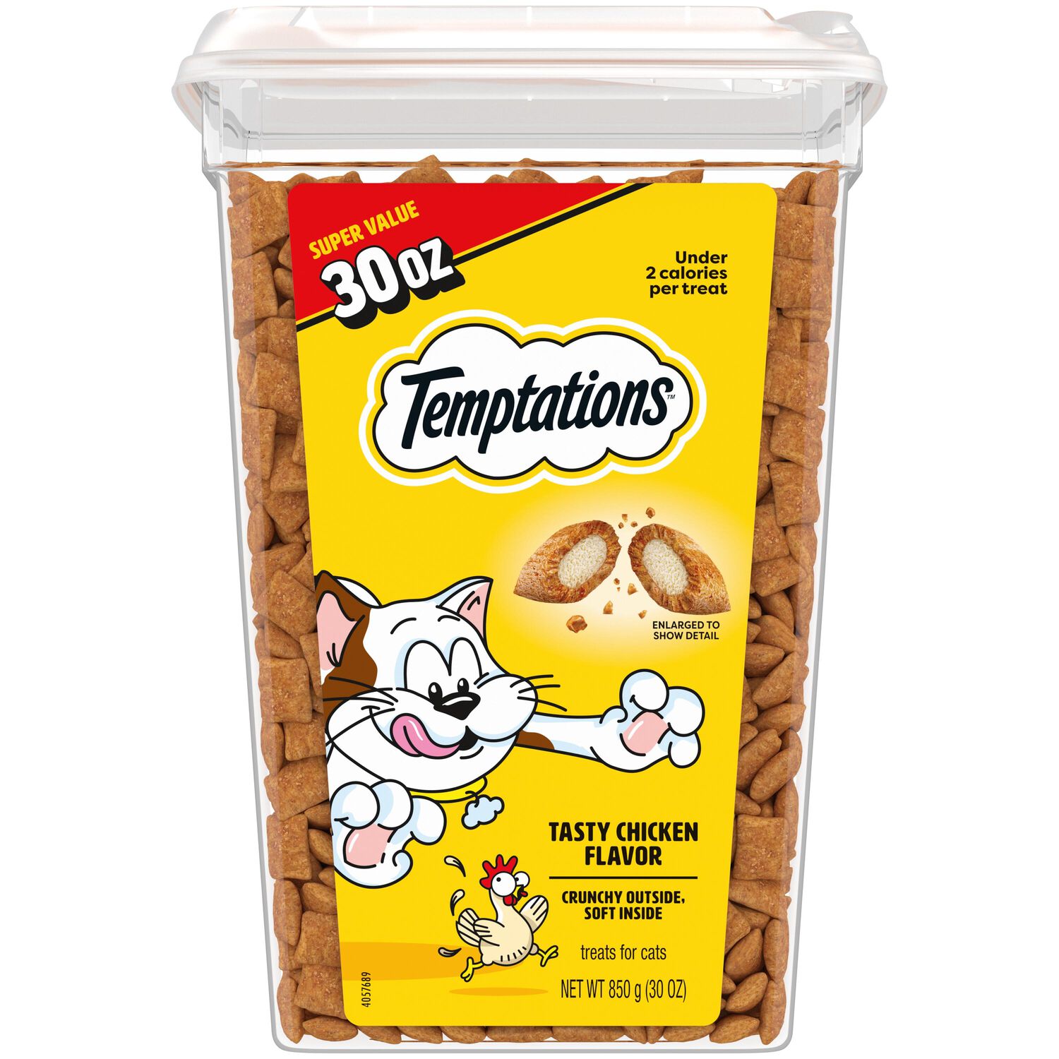 Temptations Classic Crunchy & Soft Tasty Chicken Cat Treats, 30-Oz