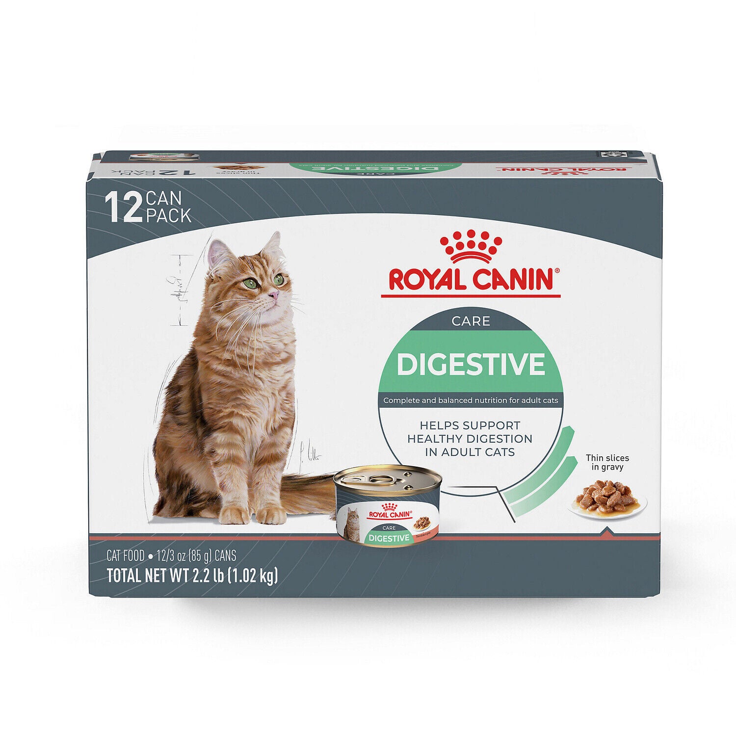 Royal Canin&reg; Feline Care Nutrition&trade; Digestive Care Thin Slices In Gravy Canned Cat Food