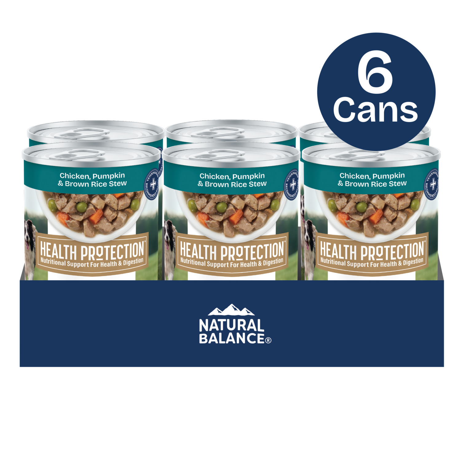 Natural Balance Health Protection Wet Dog Food, Chicken, Pumpkin & Brown Rice Stew, 12.5 Oz.