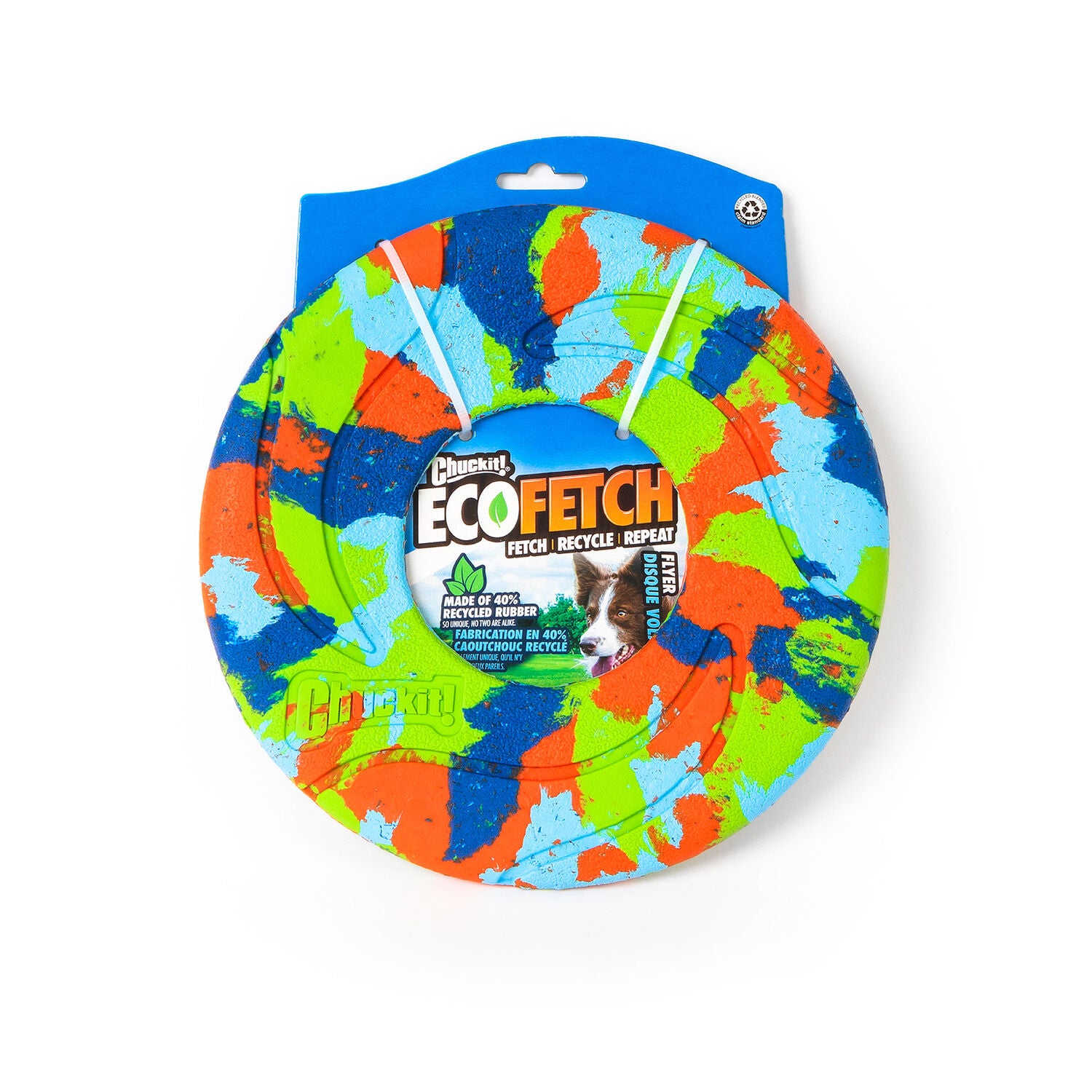 Chuckit! Ecofetch Flyer Fetchable Dog Toy, Medium 8" Diameter