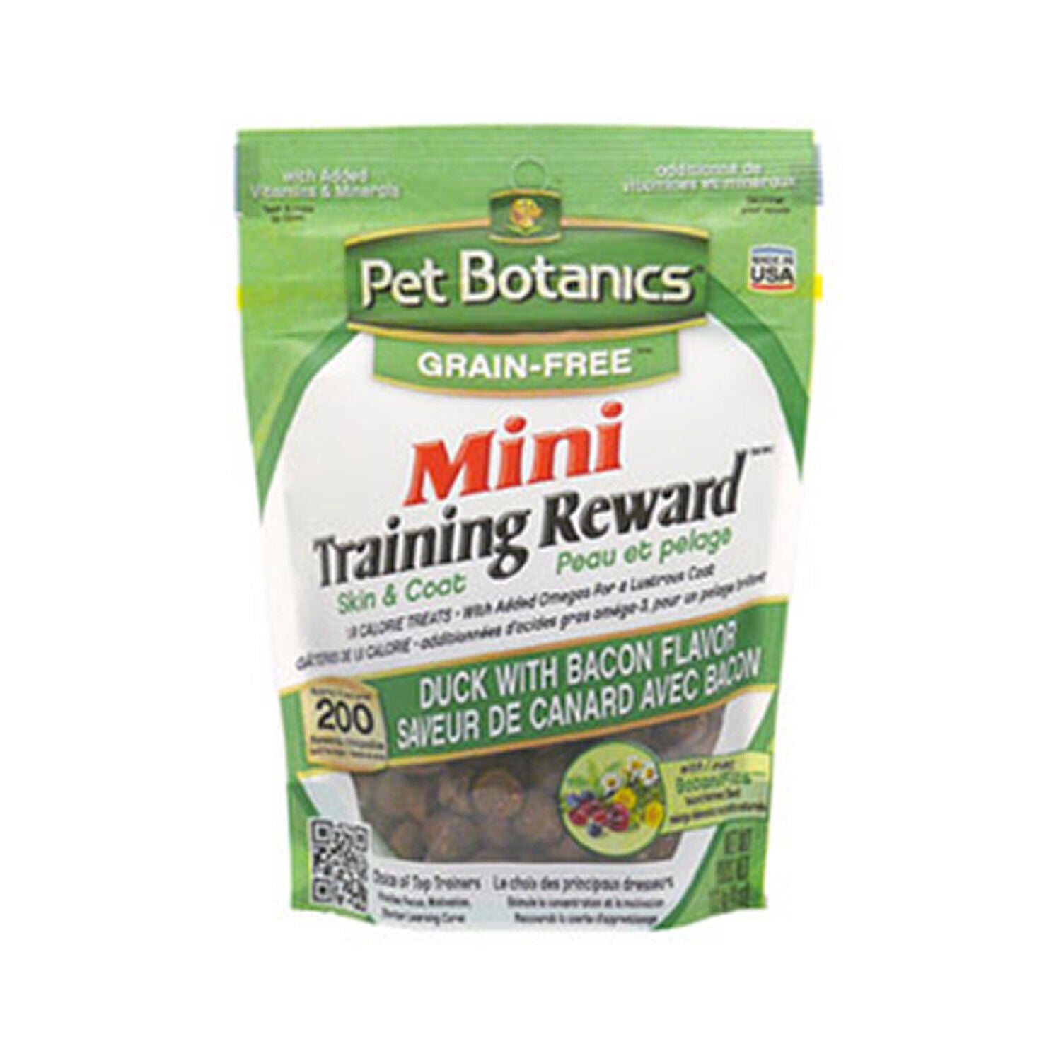 Pet Botanics Grain-Free Mini Training Reward Duck With Bacon Flavor Dog Treat