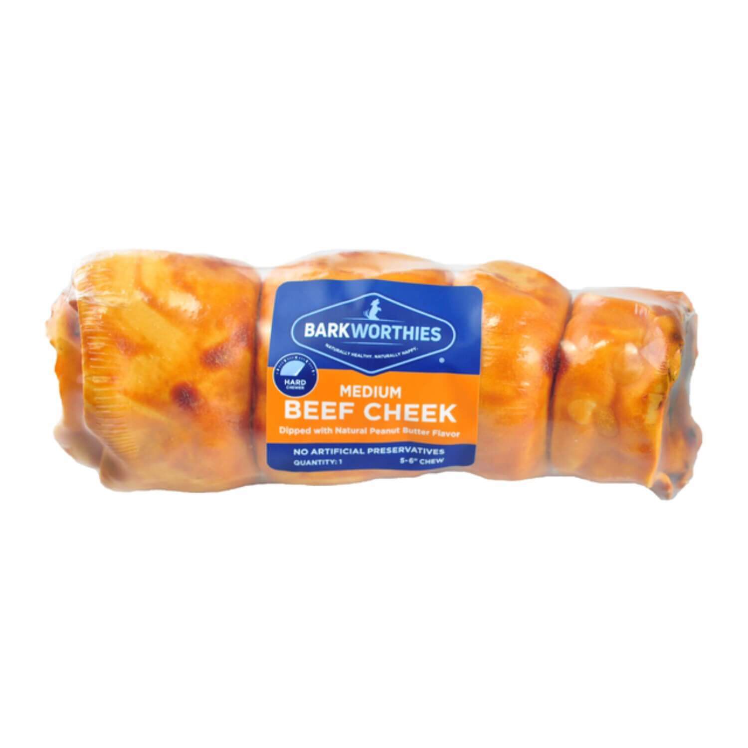 Barkworthies Beef Cheek Peanut Butter Dog Treat Pet Supermarket 1ea Pet Supermarket
