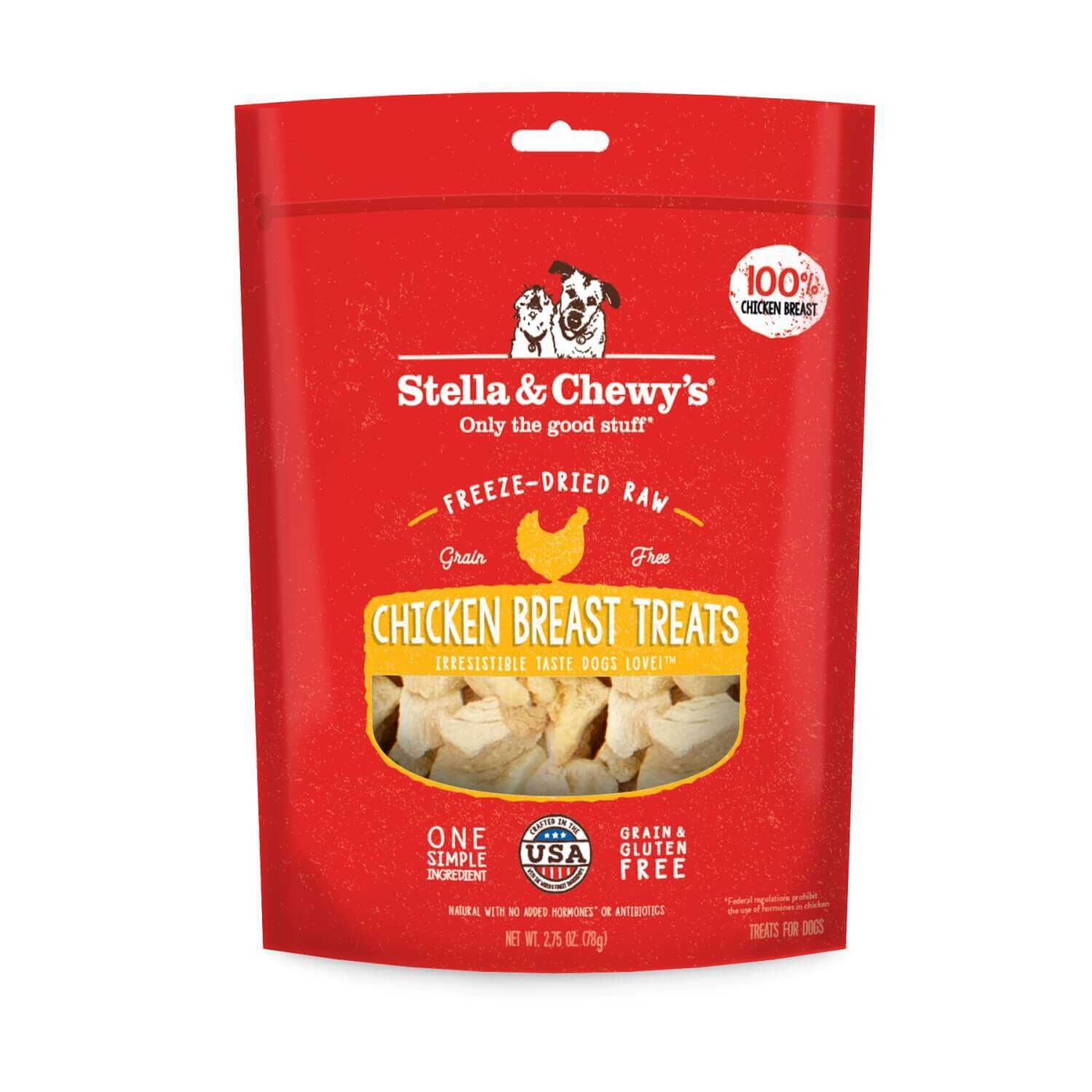 Stella & Chewy's Chicken Breast Dog Treats, 2.75-Oz Pouch