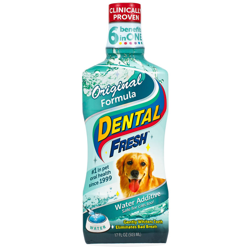 Dental Fresh Water Additive Dental Care For Dogs & Cats, Original Formula 
