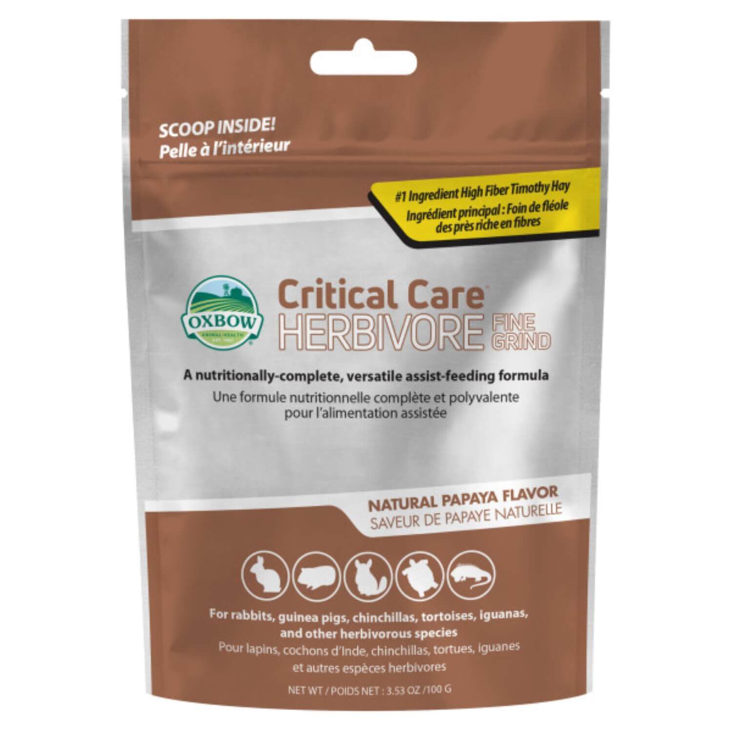 【お得】小動物用フード Oxbow Critical Care 454g×2個 Oxbow Critical Care Herbivore Fine Grind Nutritional Supplement