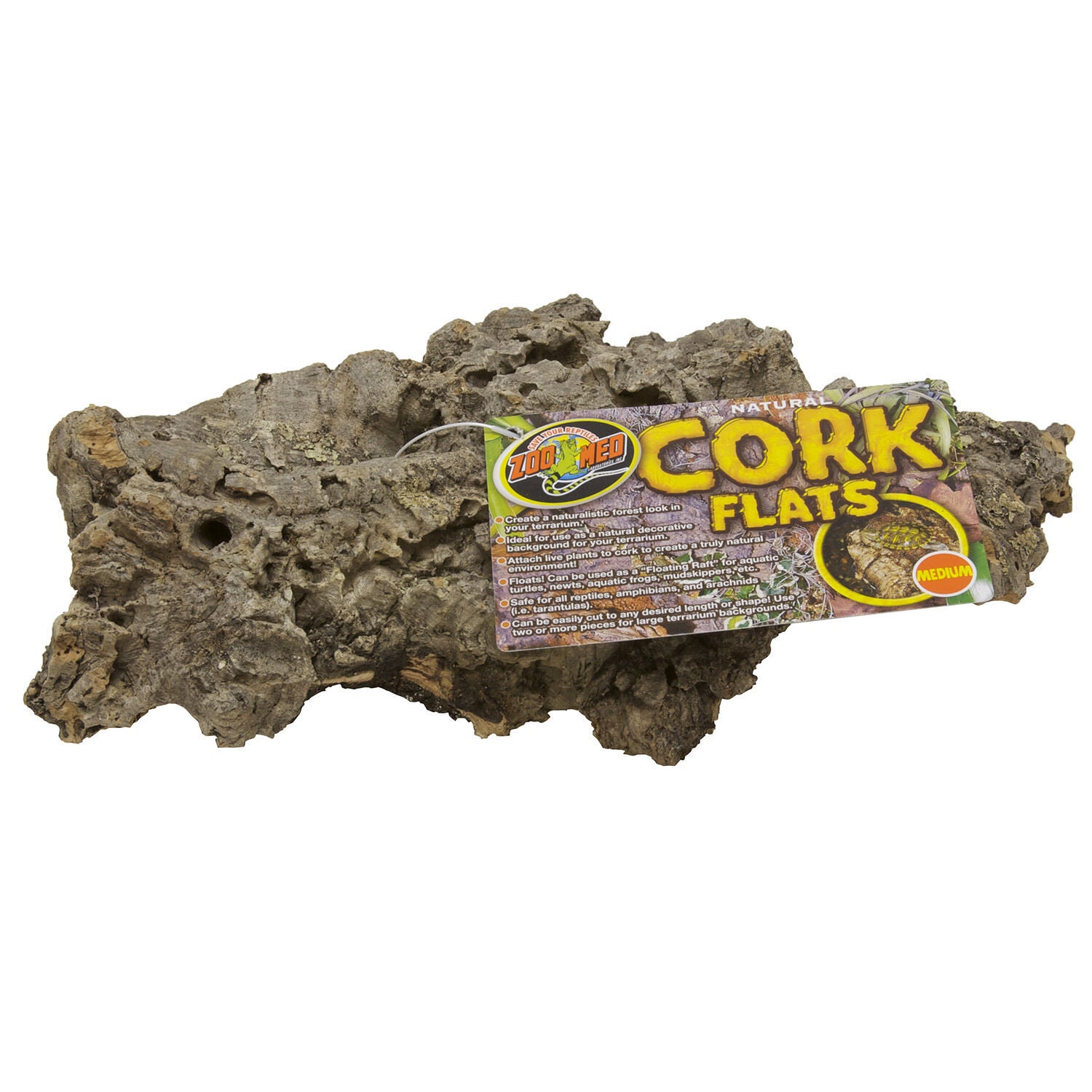 Natural Cork Flats Reptile Terrarium D&eacute;cor