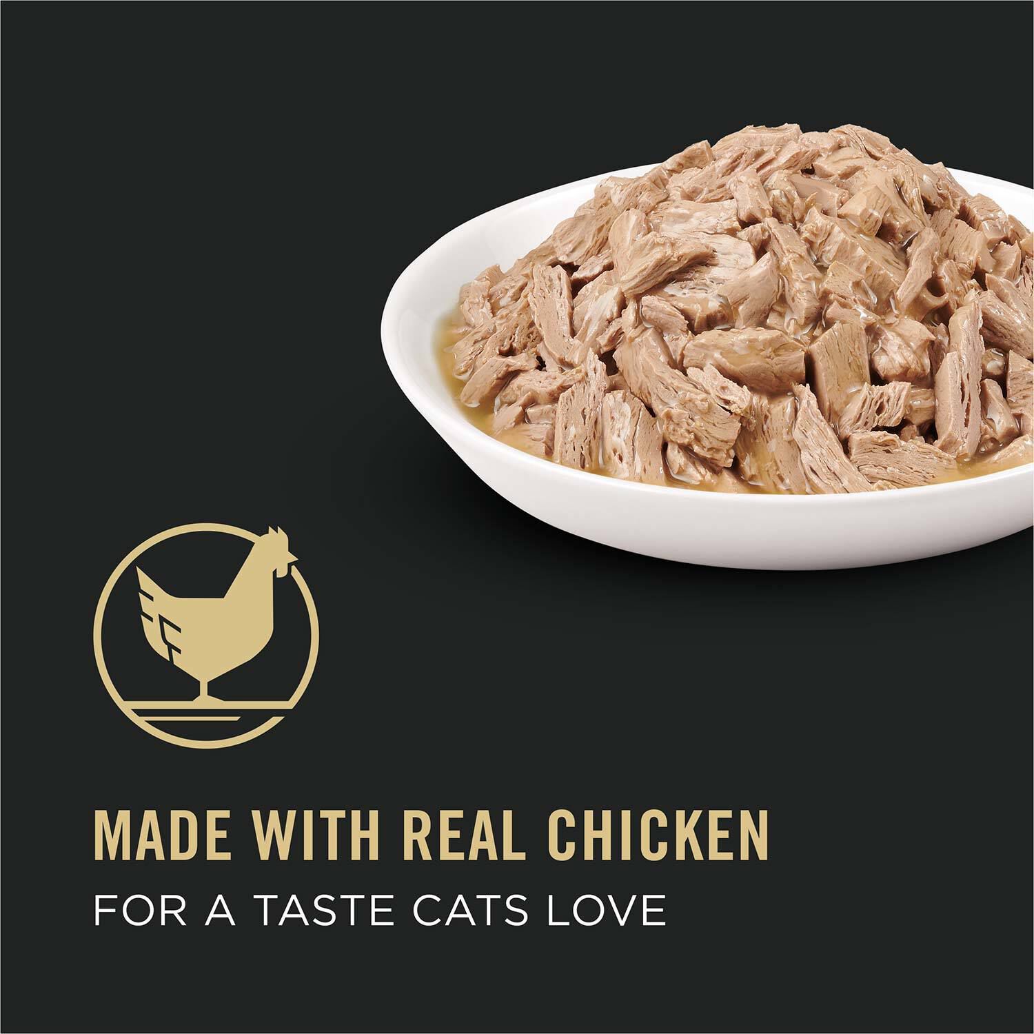 Purina Pro Plan Chicken Entree In Gravy Cat Food, 5.5-Oz Can Pack Of 24