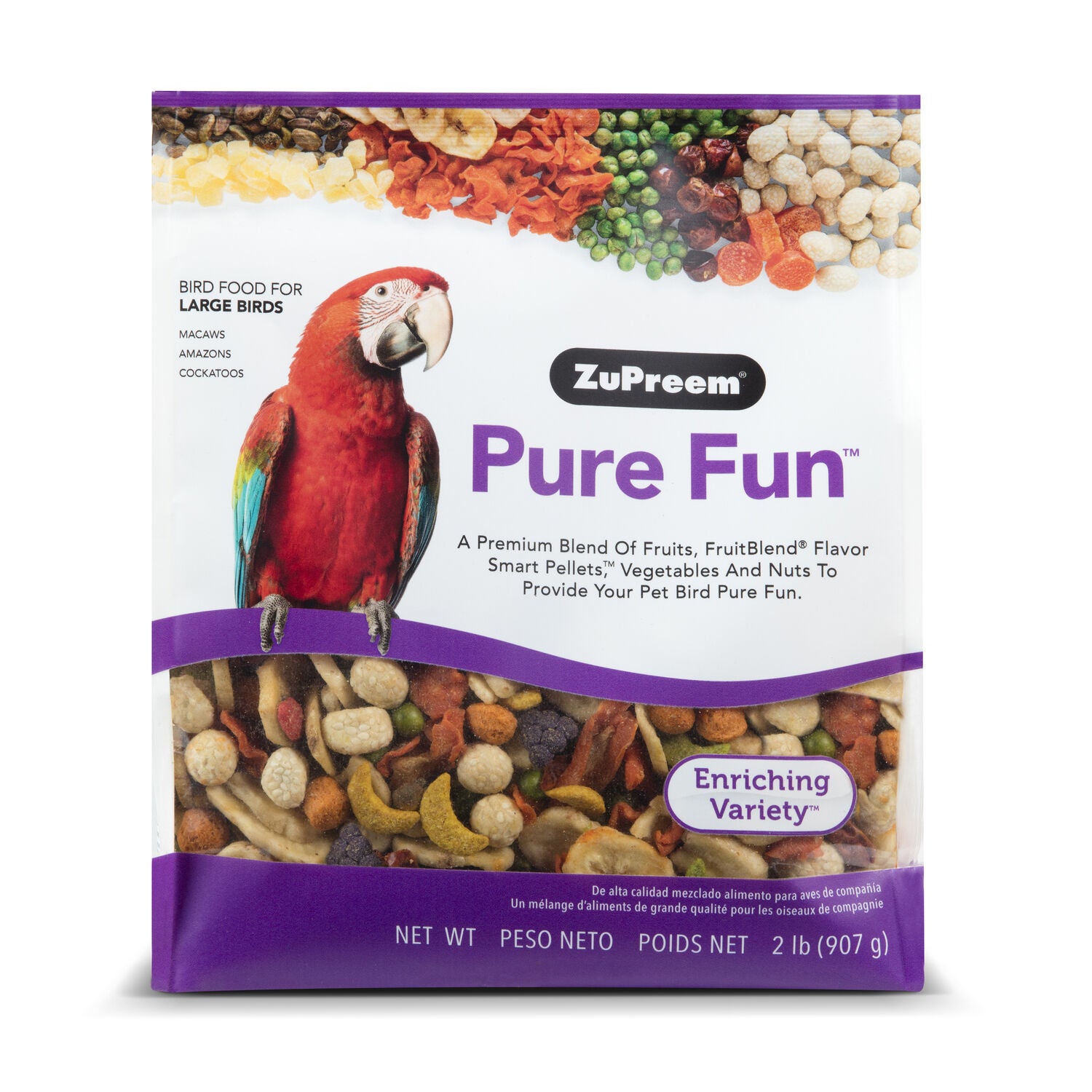 Zupreem Pure Fun For Large Birds Bird Food