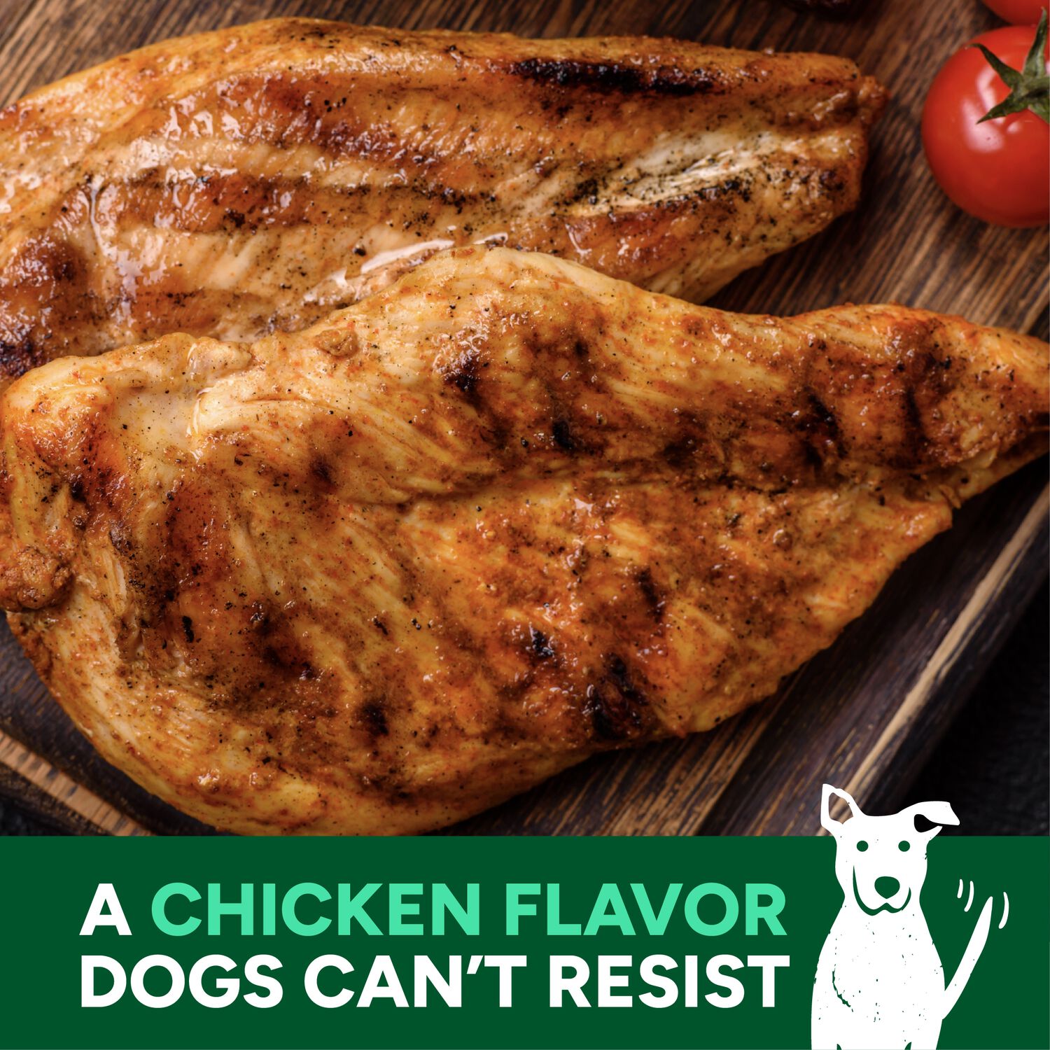 Wag More Bark Less Grain-Free Jerky Dog Treats, Kansas City Bbq Chicken, 10-Oz