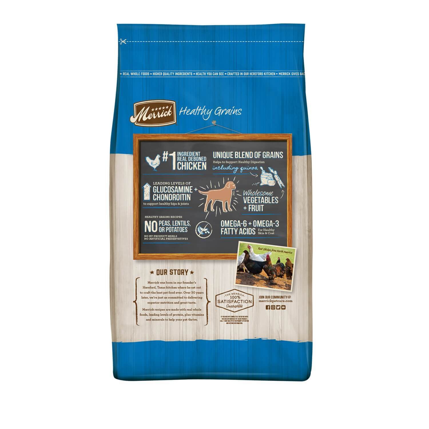 Merrick Healthy Grains Large Breed Recipe Dry Dog Food Pet