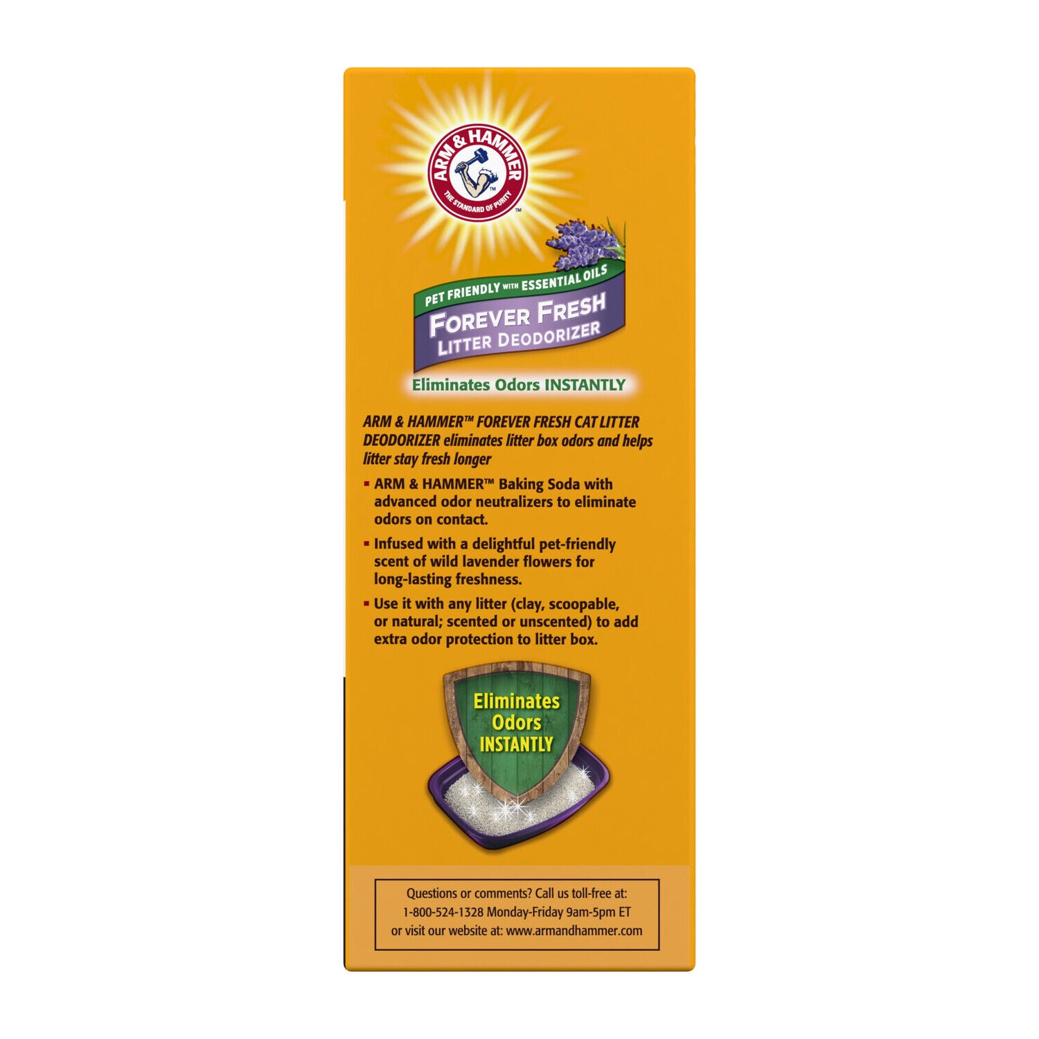 Arm & Hammer Forever Fresh Lavender Scented Cat Litter Deodorizer, 30Oz