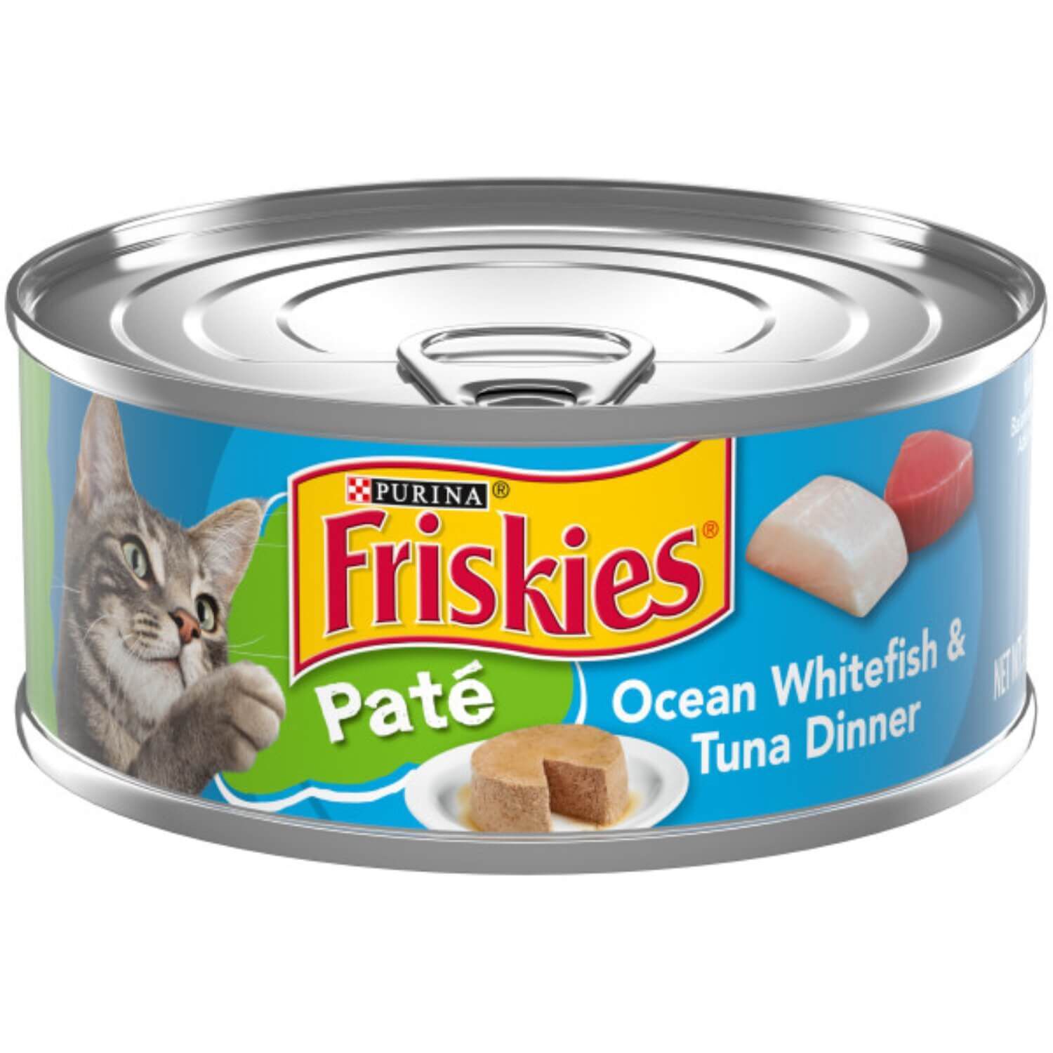 Friskies Pate, Ocean Whitefish & Tuna Dinner Wet Cat Food