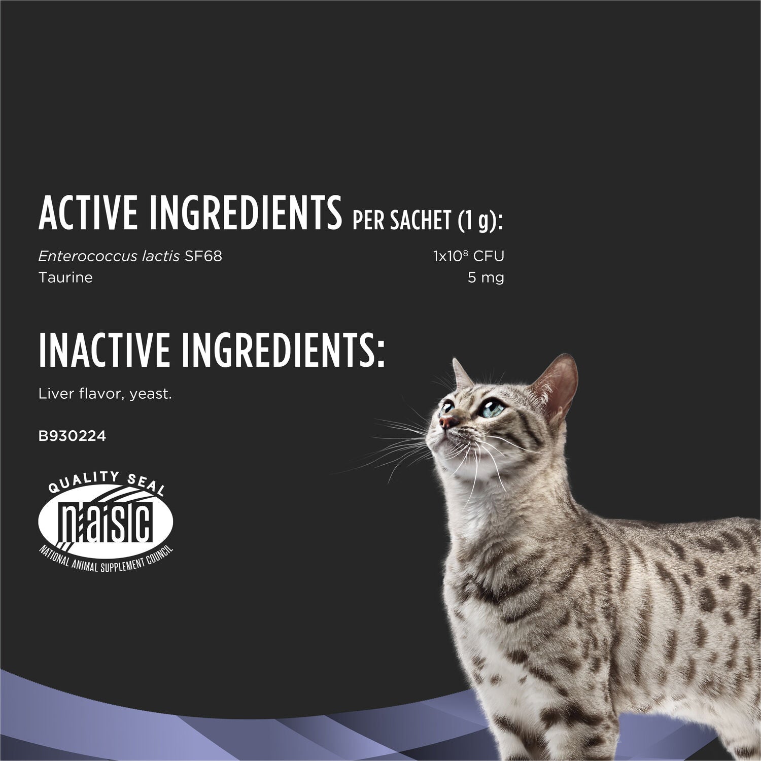 Purina Pro Plan Veterinary Supplements Fortiflora Cat Probiotics Supplements For Cats With Diarrhea, 30-Ct Box