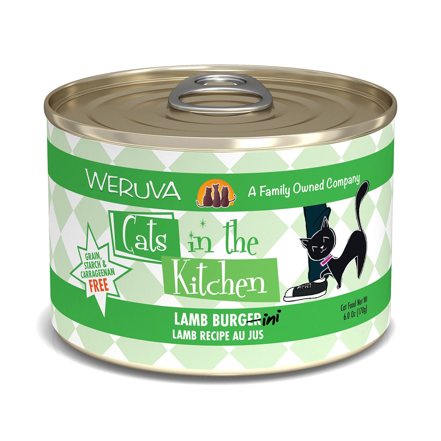 Weruva Cats In The Kitchen Lamb Burger-Ini Lamb Recipe Au Jus Cat Food