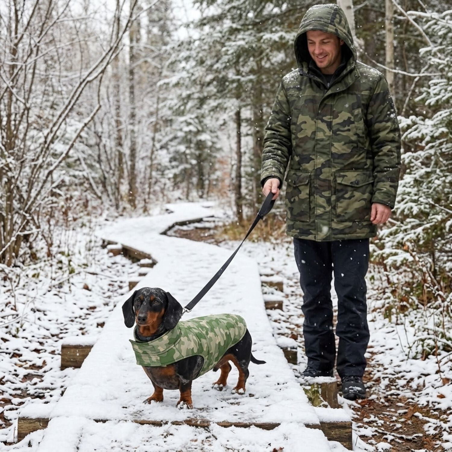 Aristopet Reversible Camo Puffer Dog Jacket, Extra Large