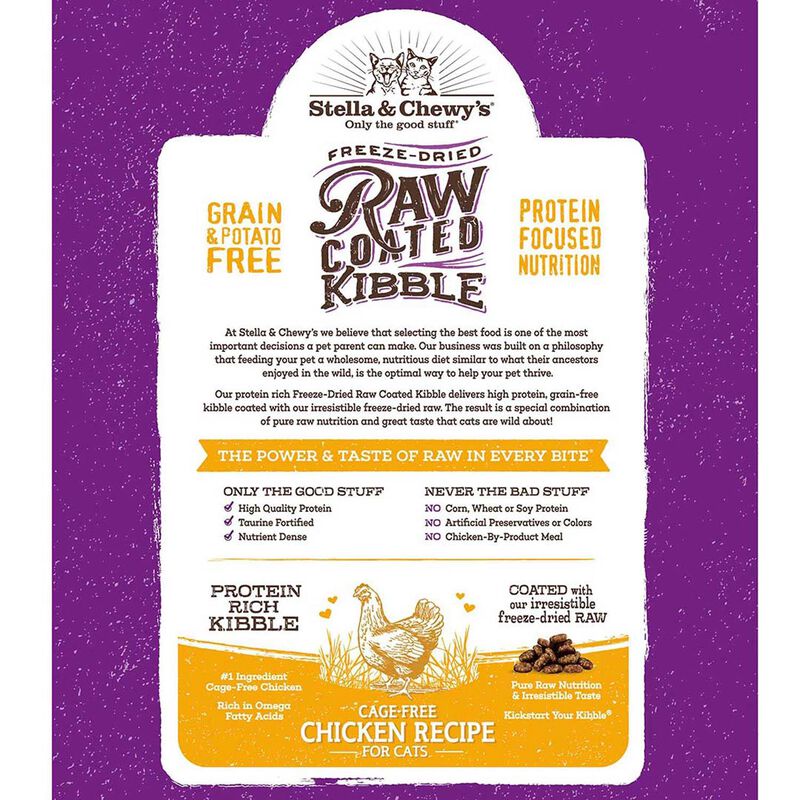 Kibble Raw Coated Cage Free Chicken Recipe Cat Food image number 2