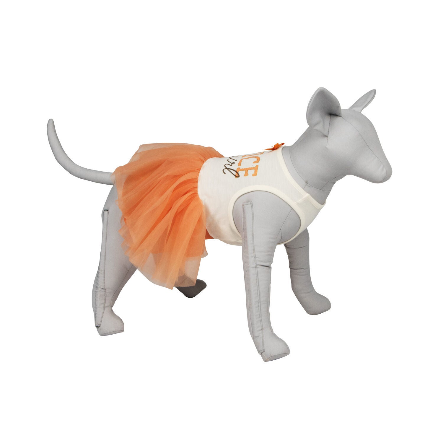 Simply Dog Spice Girl Orange Dog Dress, Large