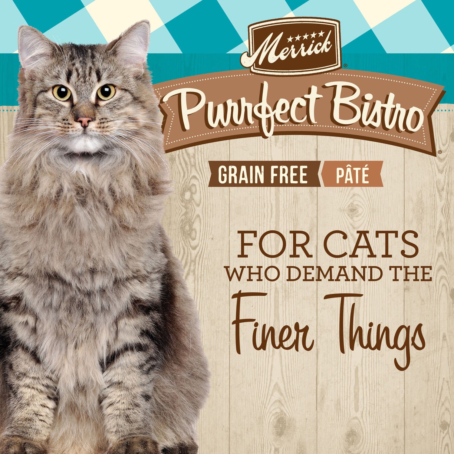 Merrick Purrfect Bistro Grain Free Premium Soft Canned Pate Adult Wet Cat Food, High Protein Duck Recipe - 3-Oz. Can - Case Of 24