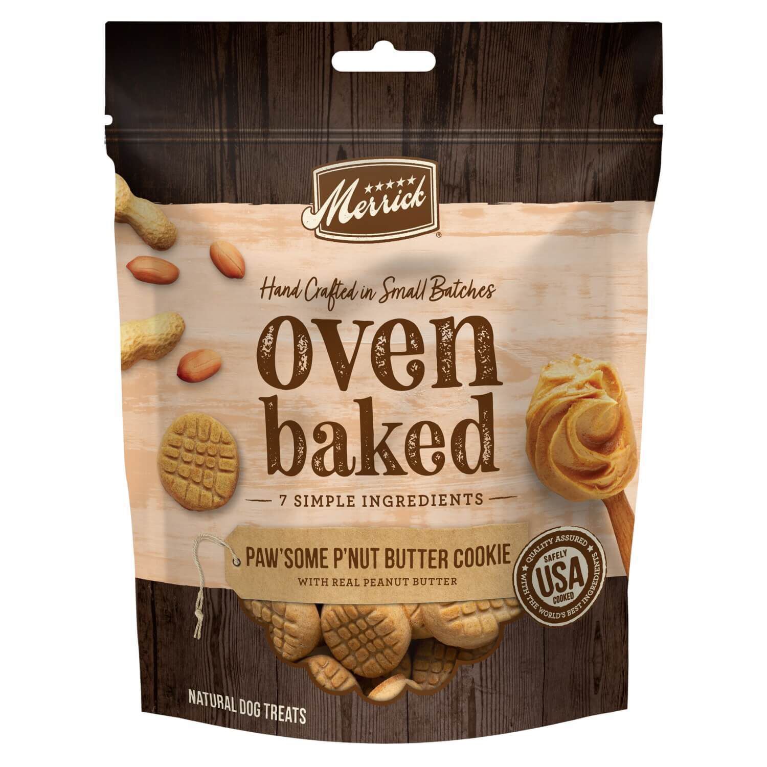 Merrick Oven Baked Paw'some Peanut Butter Cookie Dog Treats