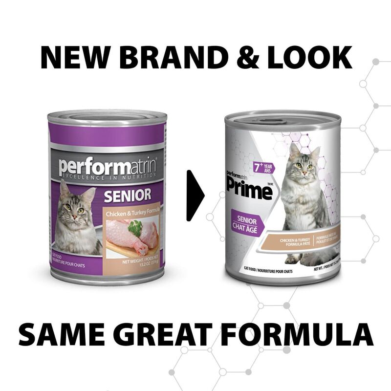 Performatrin Prime Chicken & Turkey Formula Pate Senior Wet Cat Food